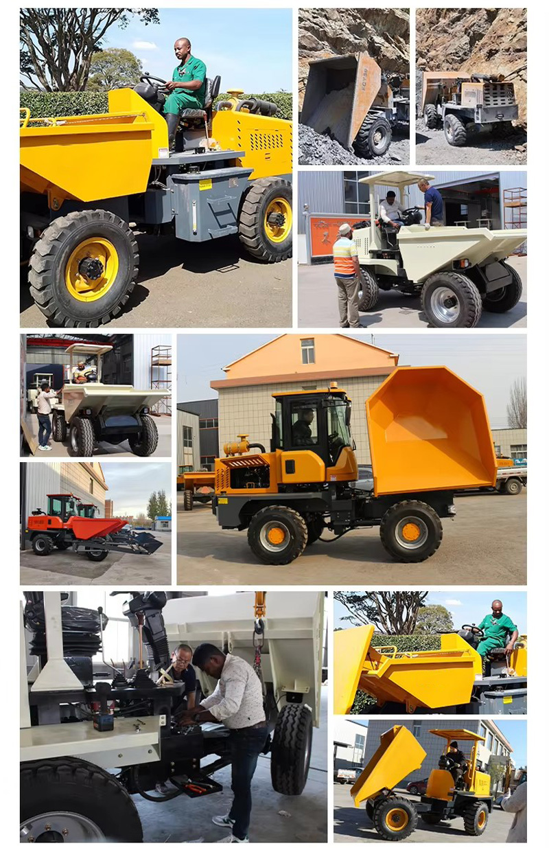 Self-unloading dump truck