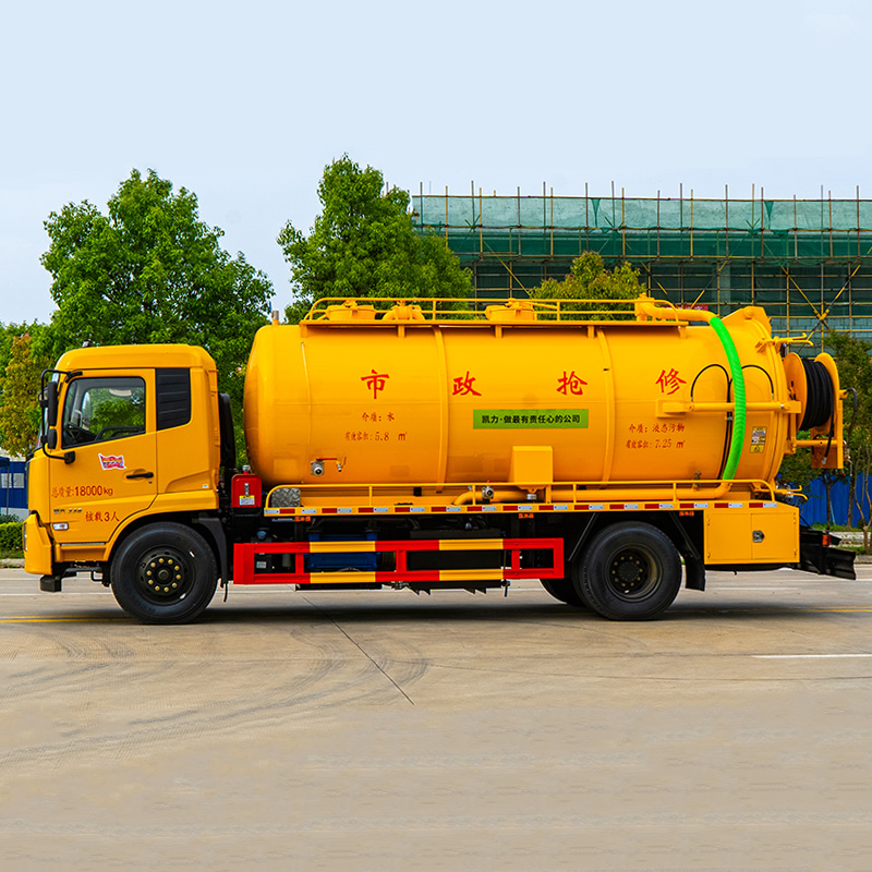 Дунфэн Тяньцзинь 4×2 14,5 м³ комбинированная машина для прочистки канализации