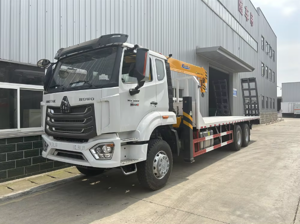 Tons Crane with Cargo Box