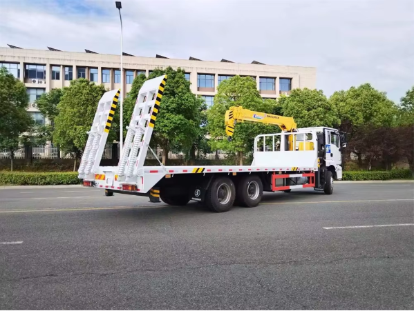 Tons Crane with Cargo Box