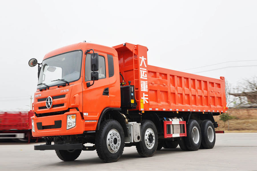 dump truck dumping garbage supply