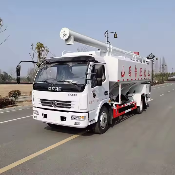 8 Ton Feed Truck Farm Poultry Bulk Grain Feed Haul Tank Truck