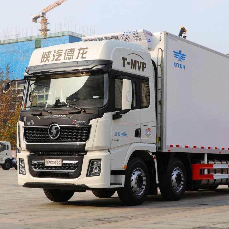 Camión frigorífico Shaanxi Auto Heavy Duty Delong X5000 8X4 de 9,4 metros