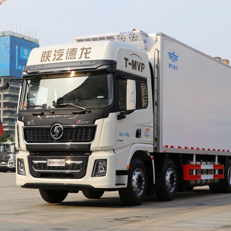 Camión frigorífico Shaanxi Auto Heavy Duty Delong X5000 8X4 de 9,4 metros