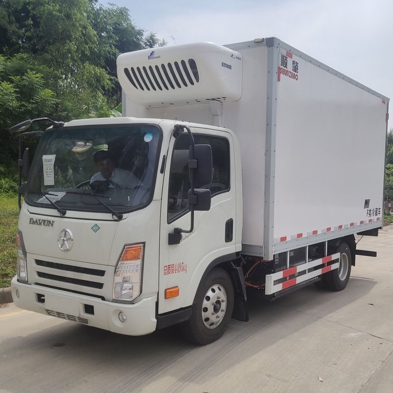 Camión frigorífico eléctrico puro Dayun Aopuli 4.5T 4,05 metros