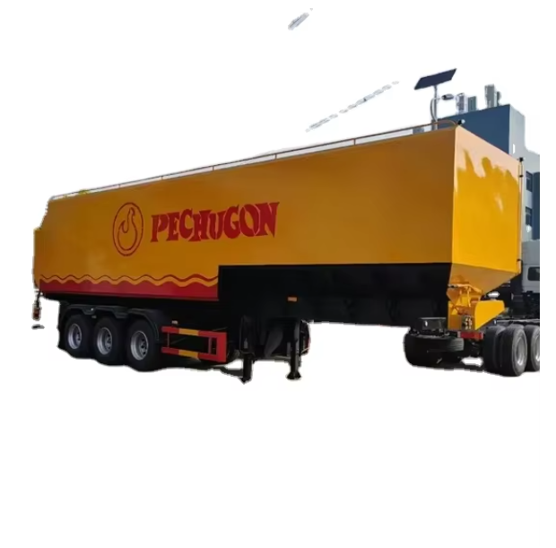 Semi-trailer Bulk Feed Trailer 30 Tons Farm Chicken Feed Pig Feed Transport Tanker Trailer