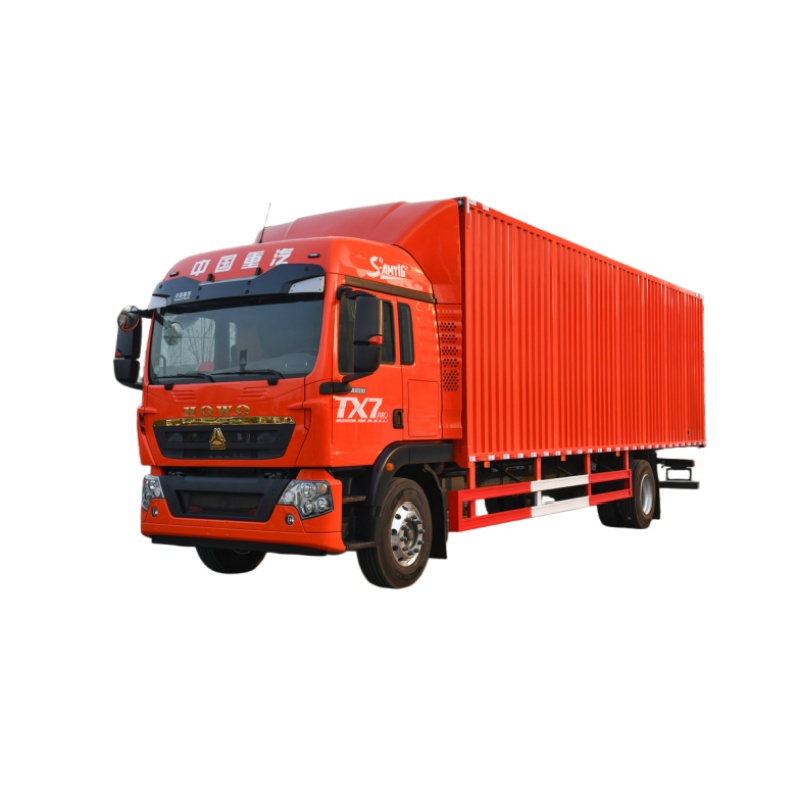 Sinotruk HOWO TX7 PRO Flagship Edition, diésel de 6,9 ​​L, 290 caballos de fuerza, 4x2, transmisión automática Sinotruk AMT de 10 velocidades, camión caja de 9,6 metros