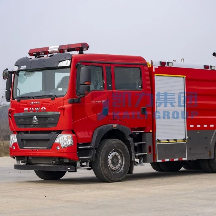 Camión de bomberos de espuma de 18 metros cúbicos con eje trasero doble Kailifeng Sinotruk HOWO