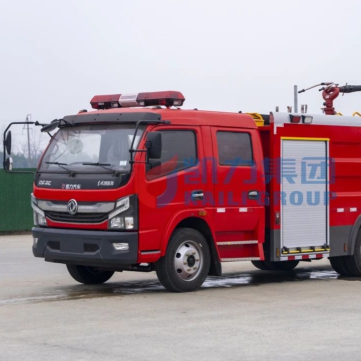 Camión contra incendios de espuma Kailifeng Dongfeng Caput de 5 metros cúbicos