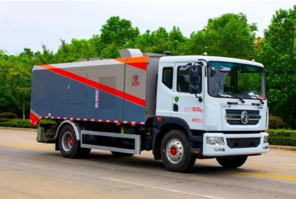 Camión aspirador industrial de 12 cbm, barredora de carreteras, camión de limpieza