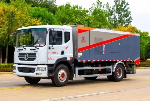 Camión aspirador industrial de 12 cbm, barredora de carreteras, camión de limpieza