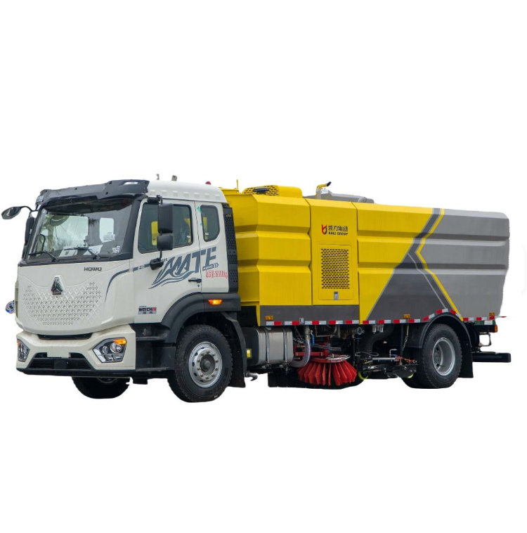 Camión barredor 4x2 de 16 cbm para limpieza de carreteras y barrido