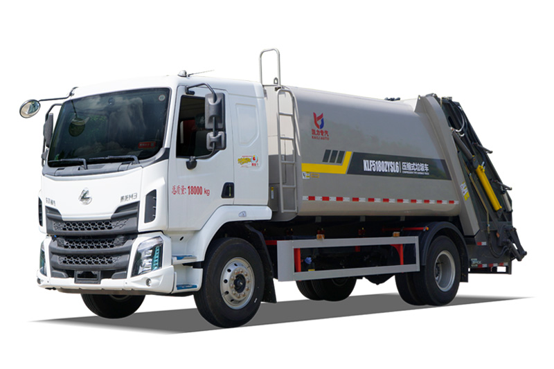 Compressed garbage truck