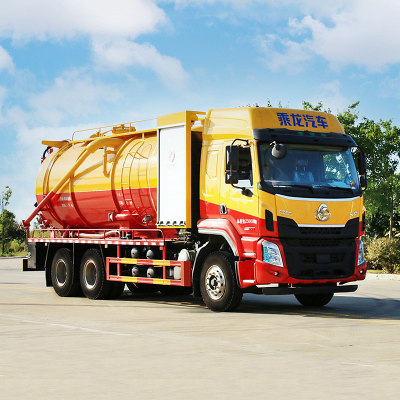 Liuqi 6*4 high pressure cleaning at suction truck