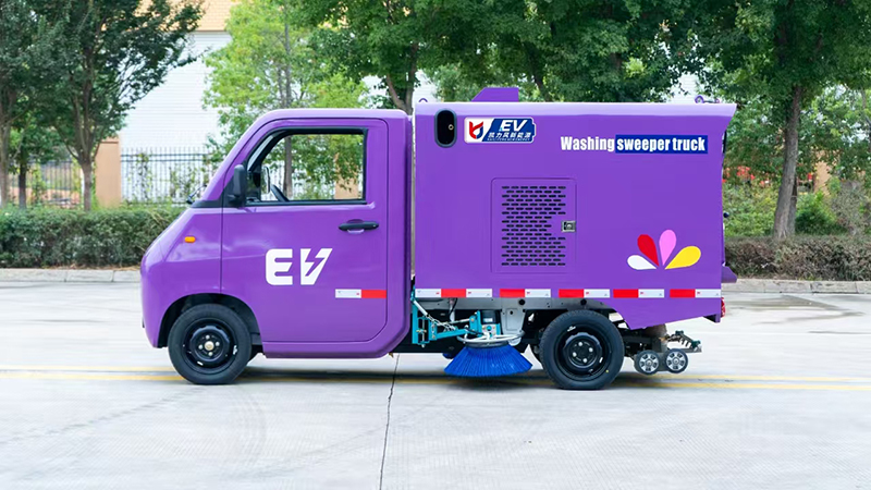 sweeping truck
