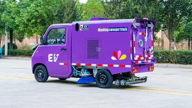 sweeping truck