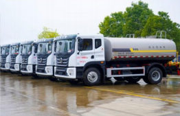 water sprinkler truck
