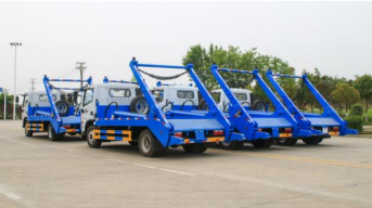 swing arm garbage truck