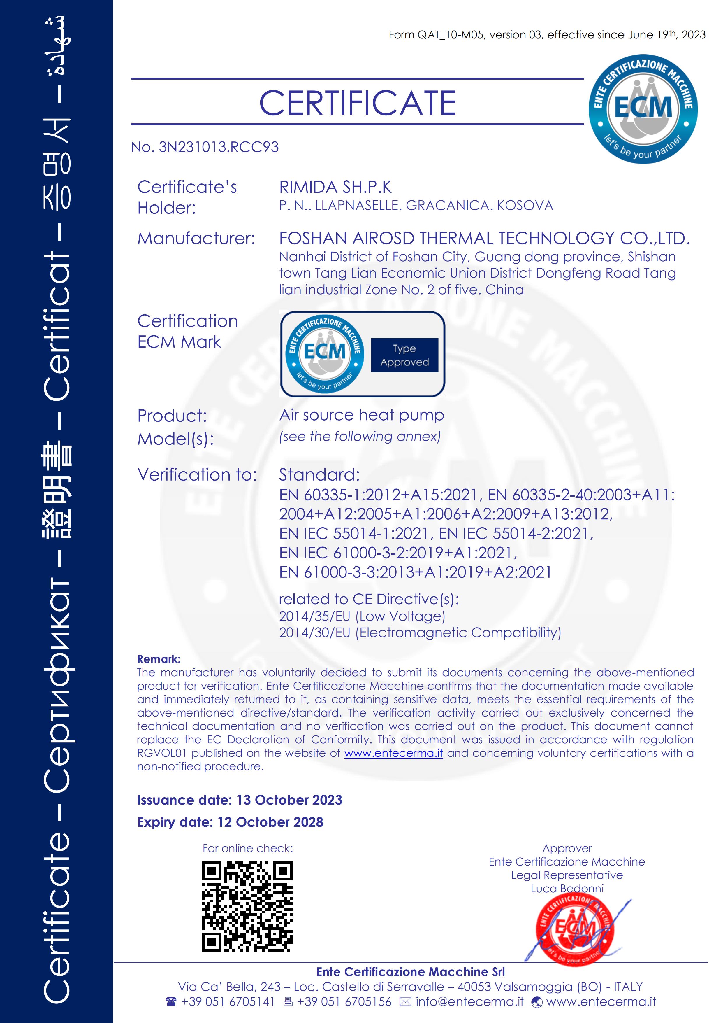 CE-- Heating Cooling DHW Heat Pump