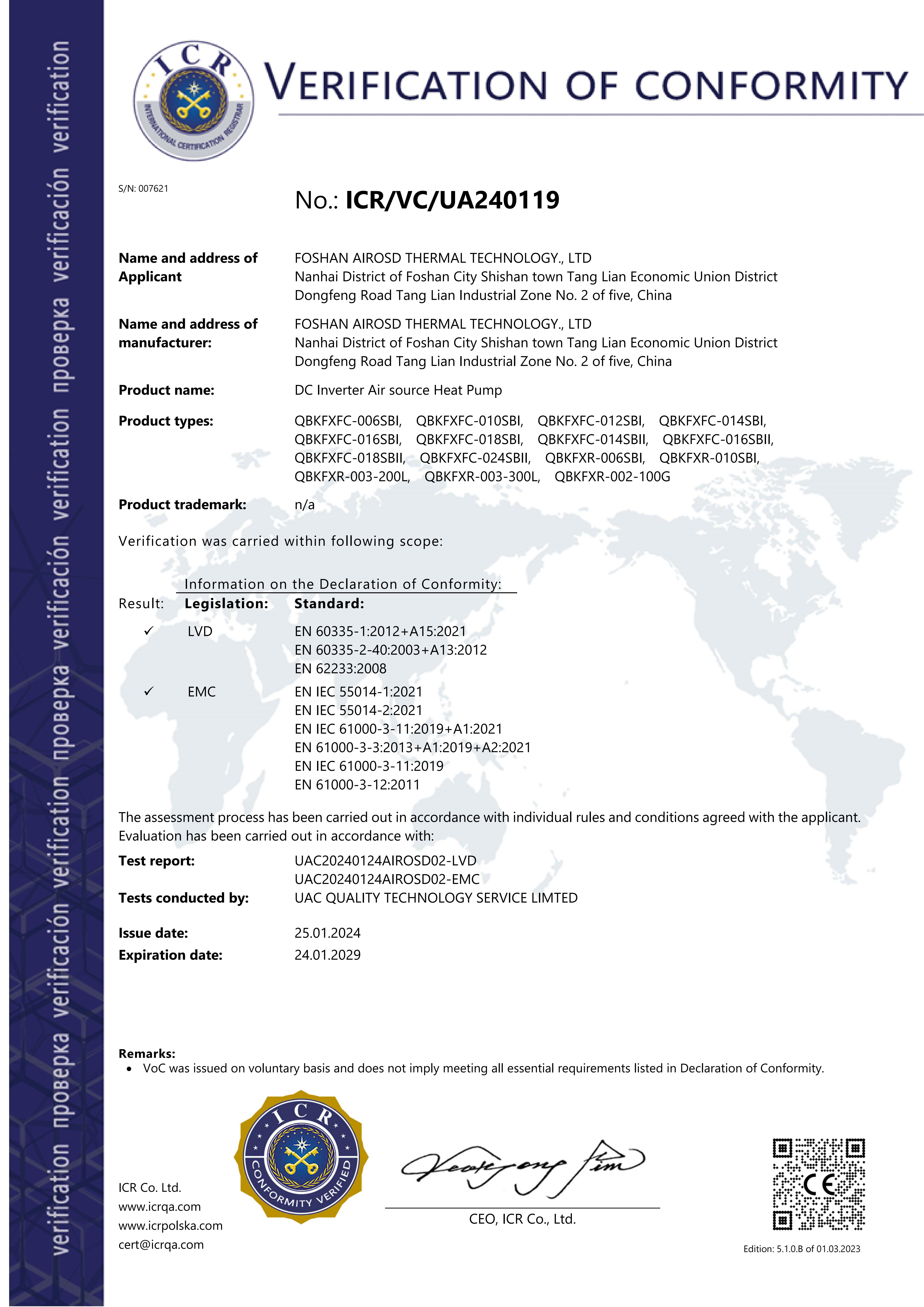R290  Heating Cooling DHW Heat Pump