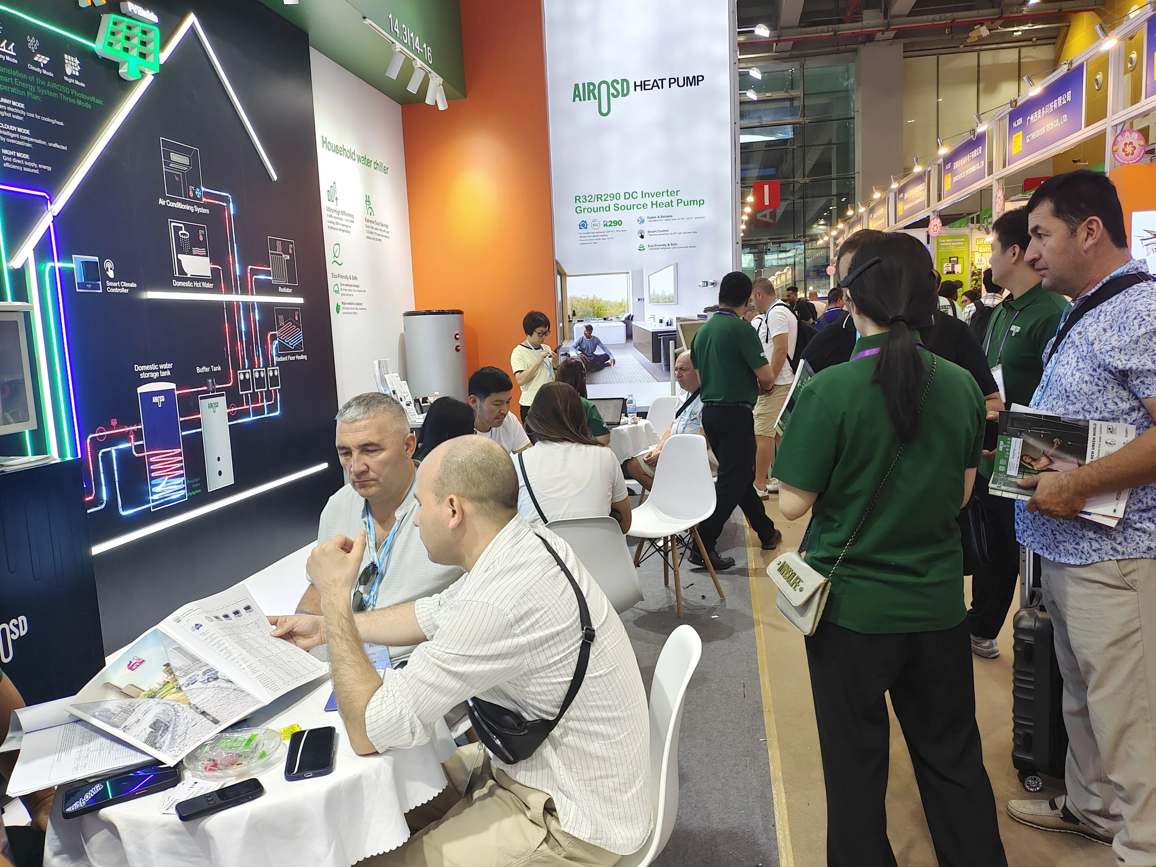 Commercial hot water heat pumps