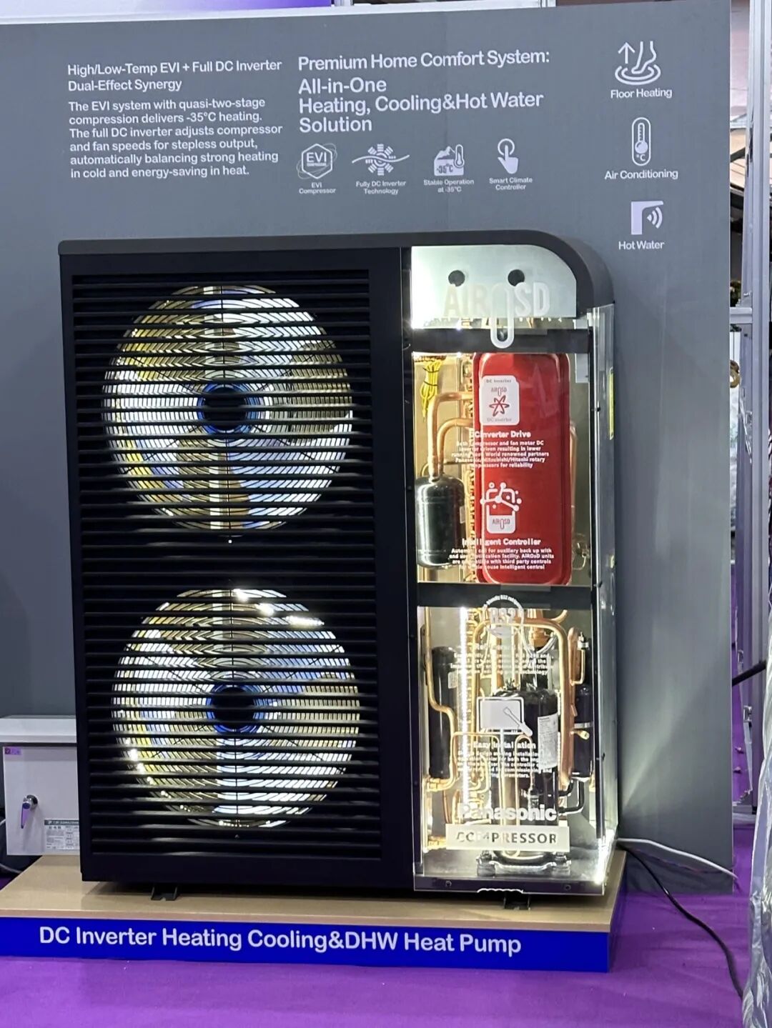 Heating and cooling heat pumps