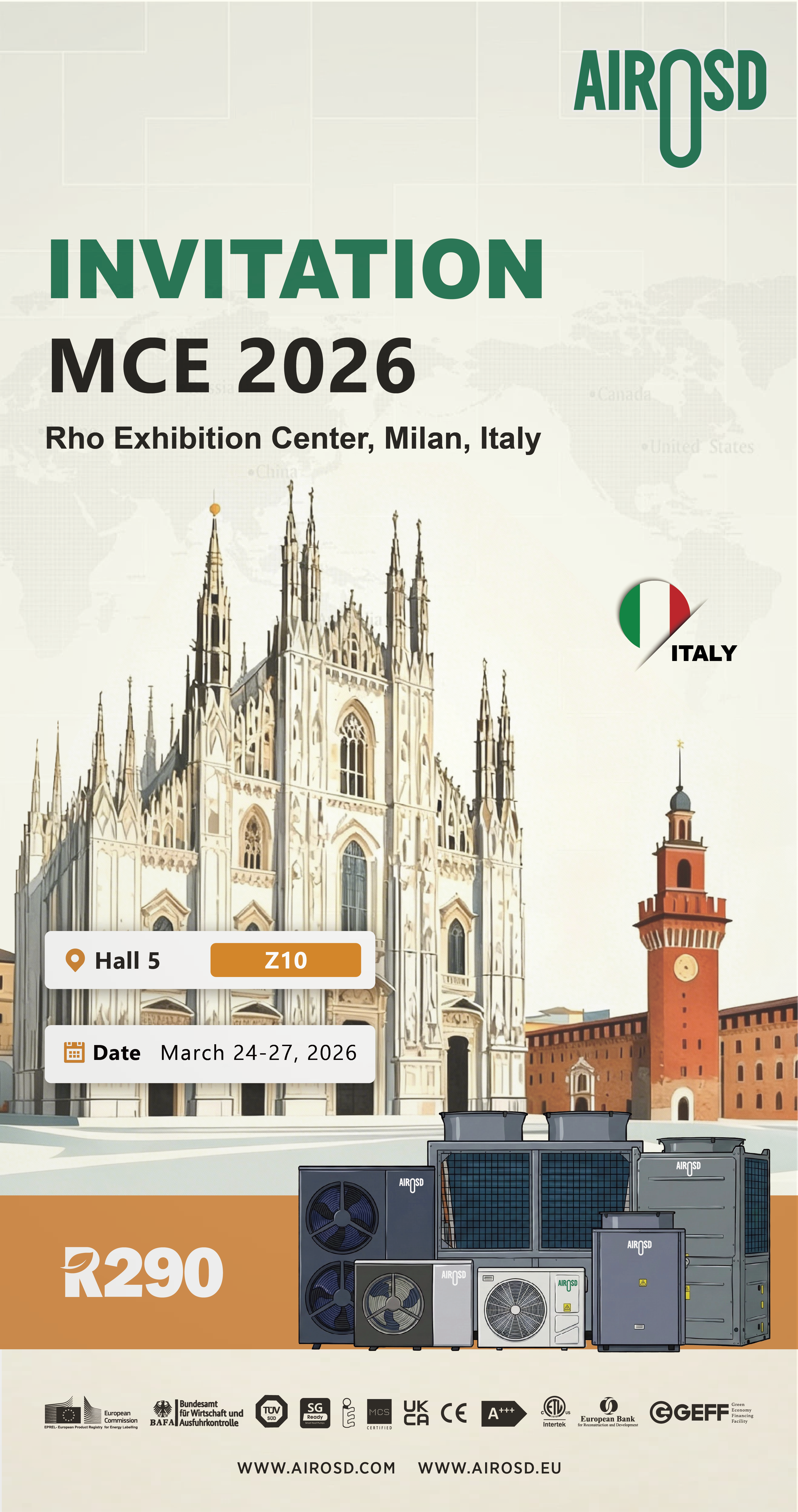AIROSD представя решения за термопомпи на МСЕ 2026 Милано