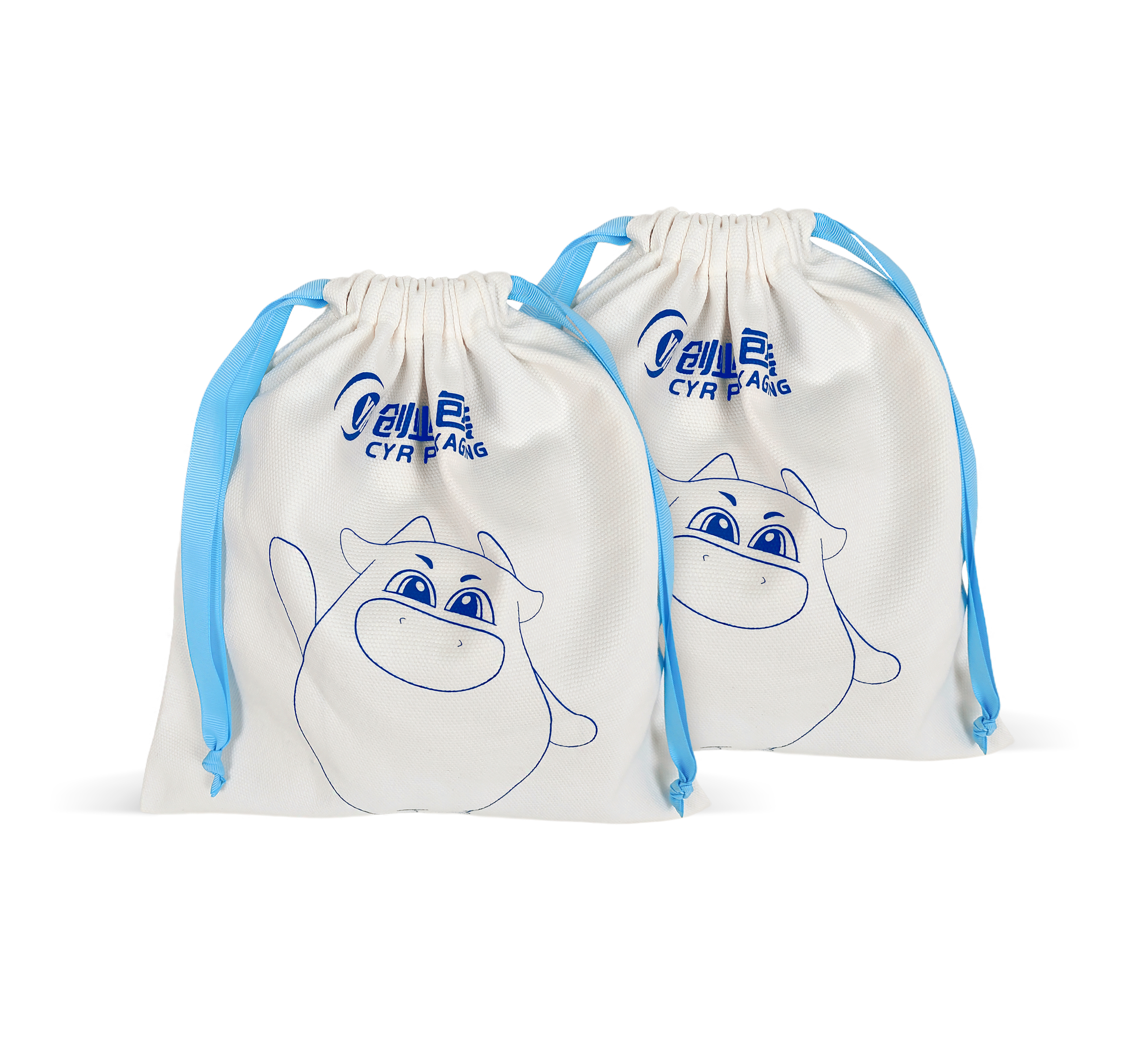 Printed Cotton Pouch With Logo