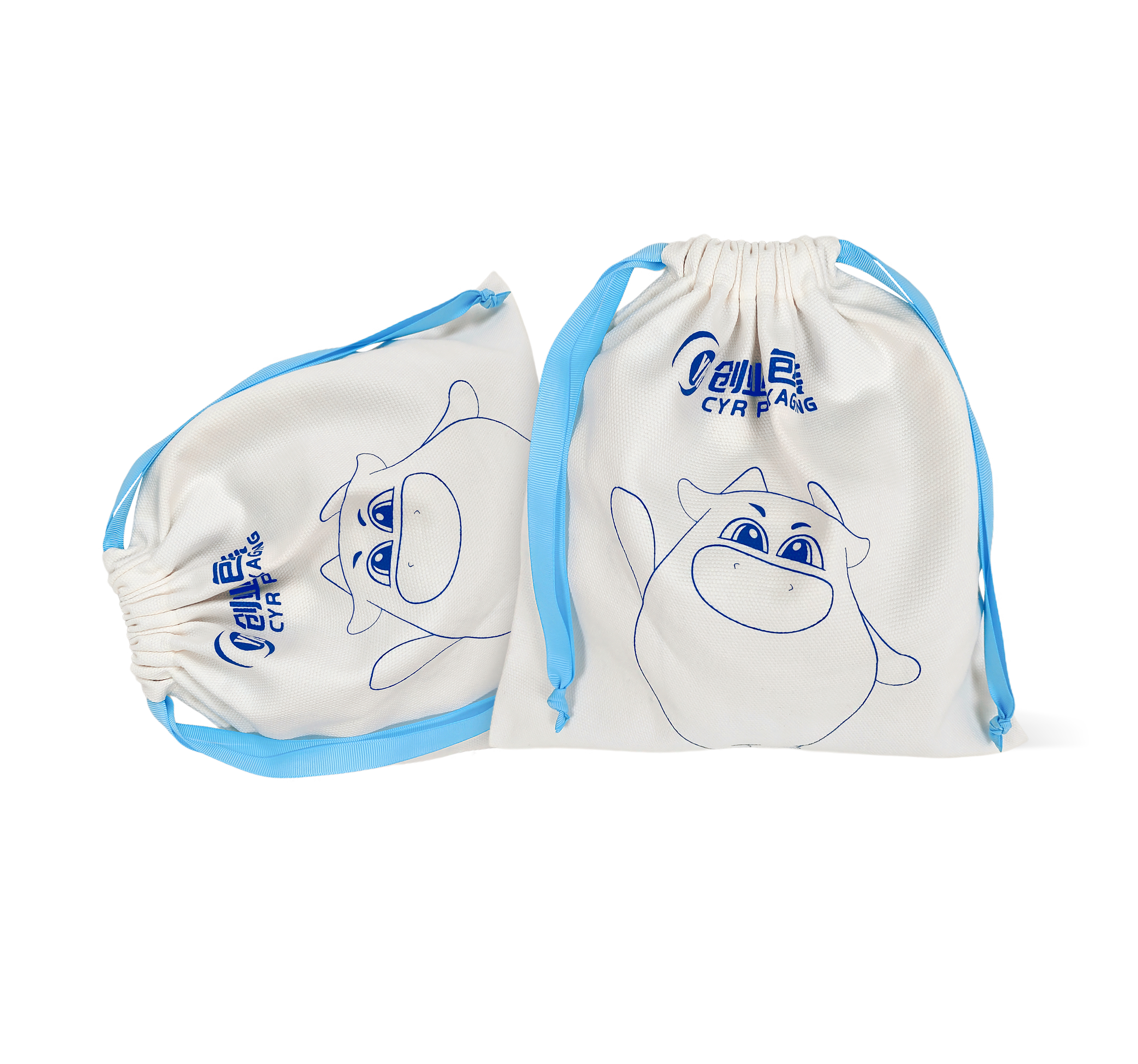 Printed Cotton Pouch With Logo