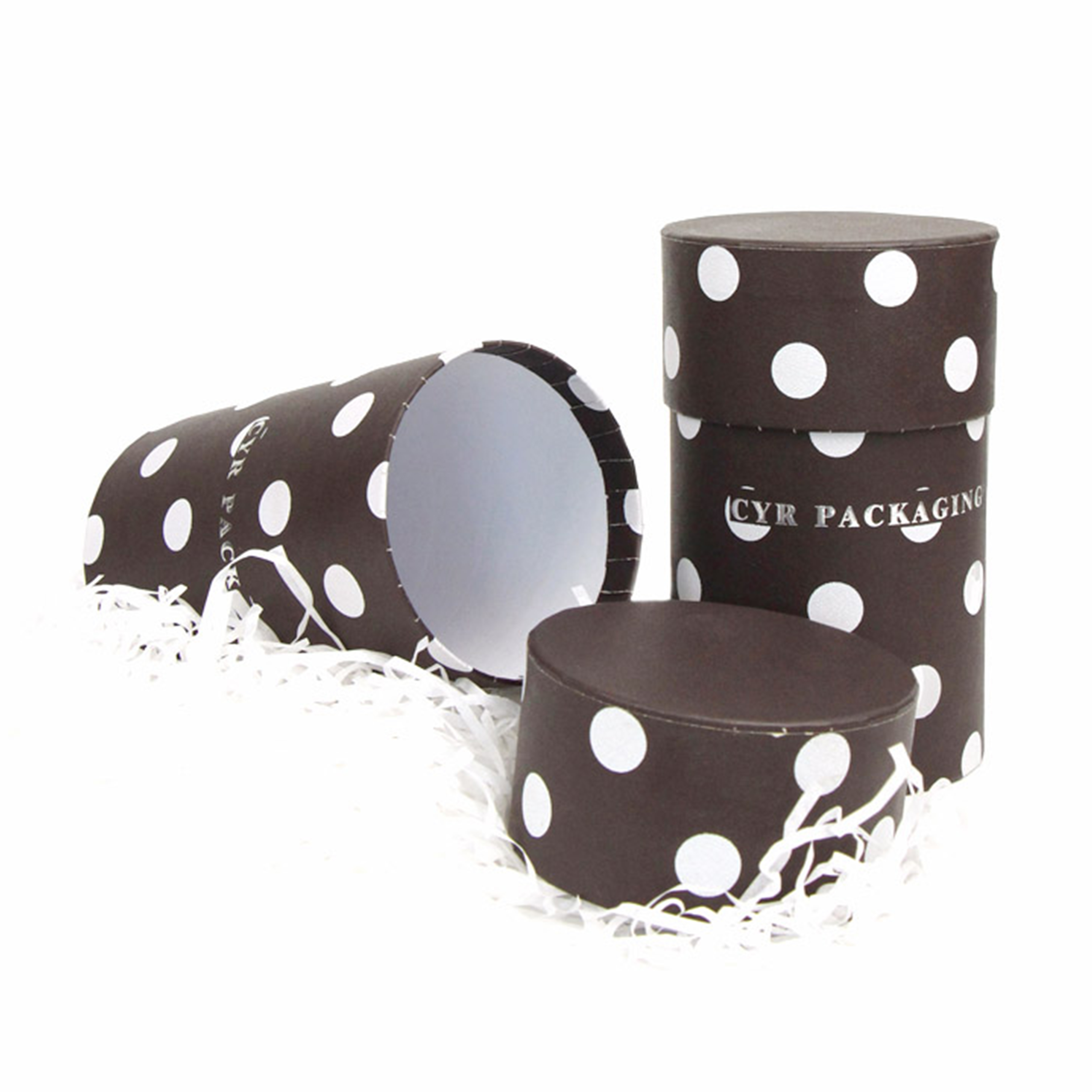 Pesonalised Black Luxury Round Box