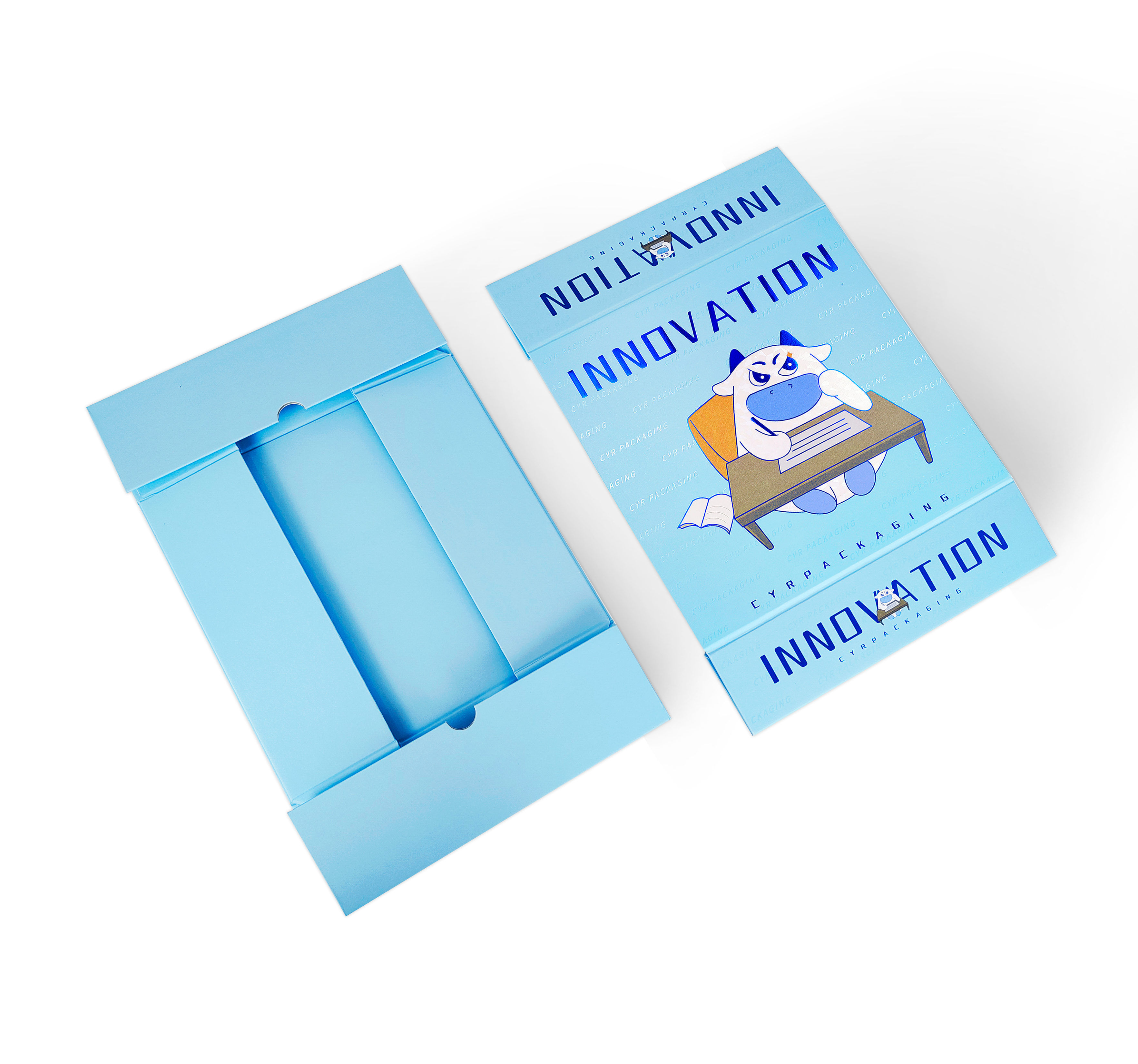 Fancy Blue Gift Box With Lid