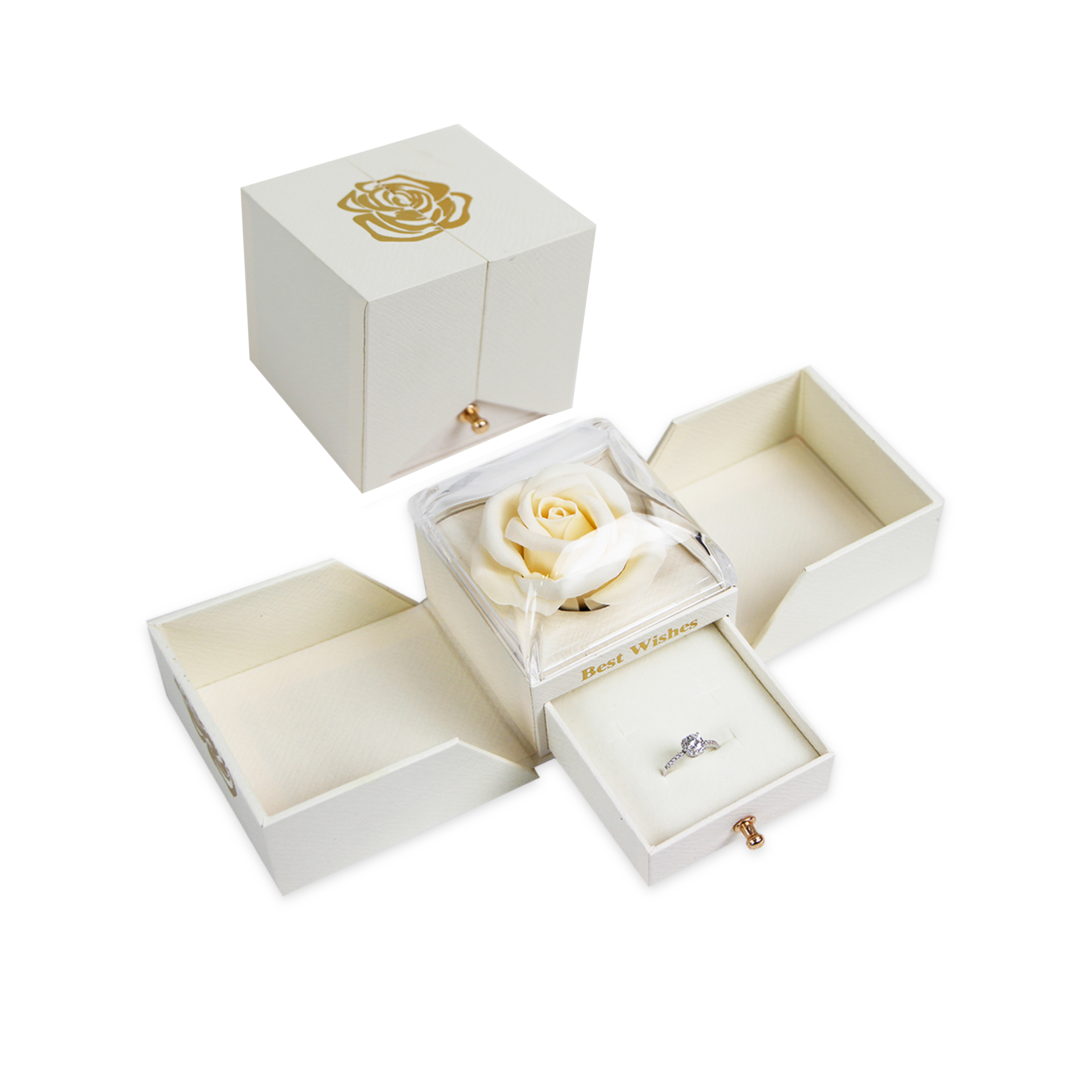 Luxury Diamond Ring Box