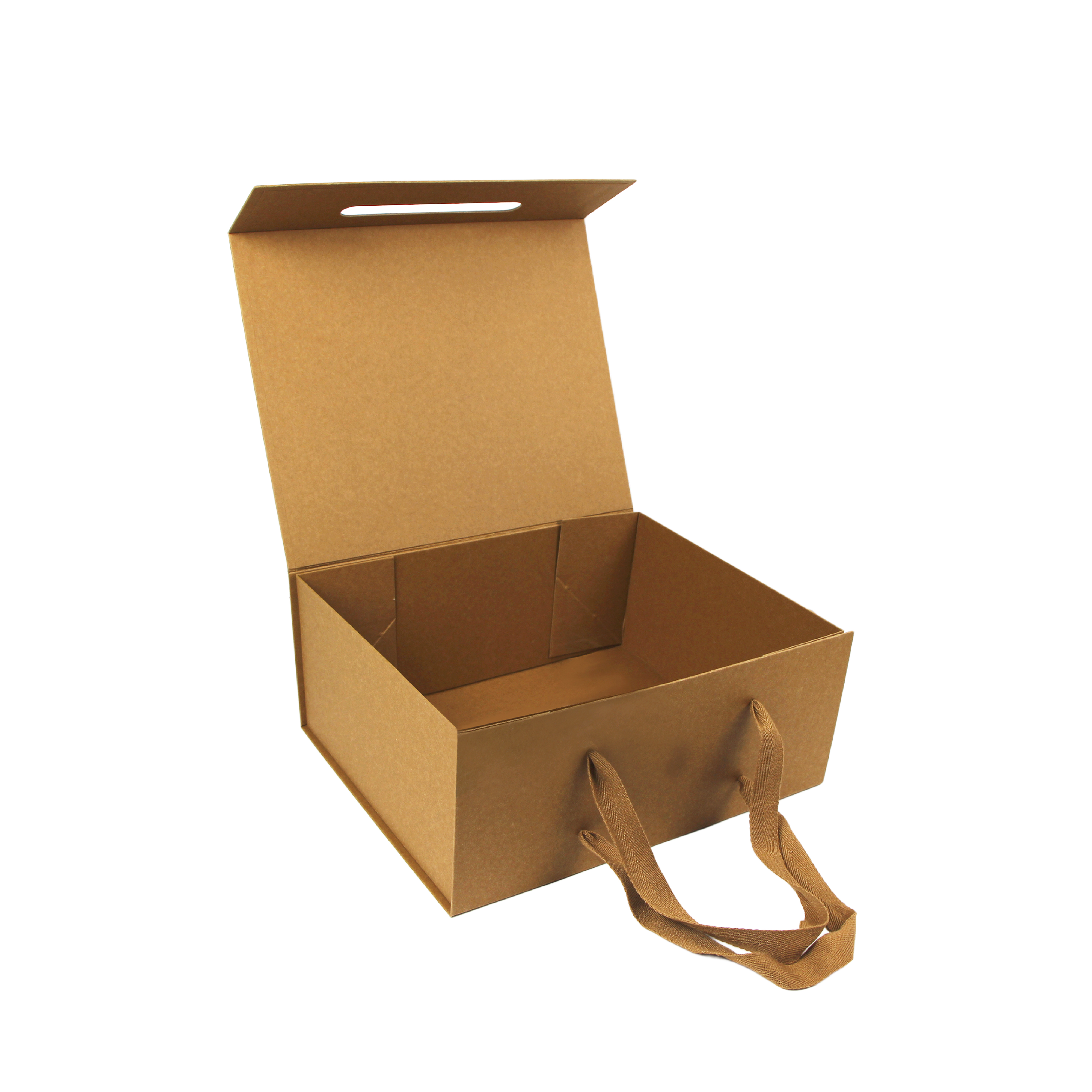 Brown Kraft Box Bag With Handle