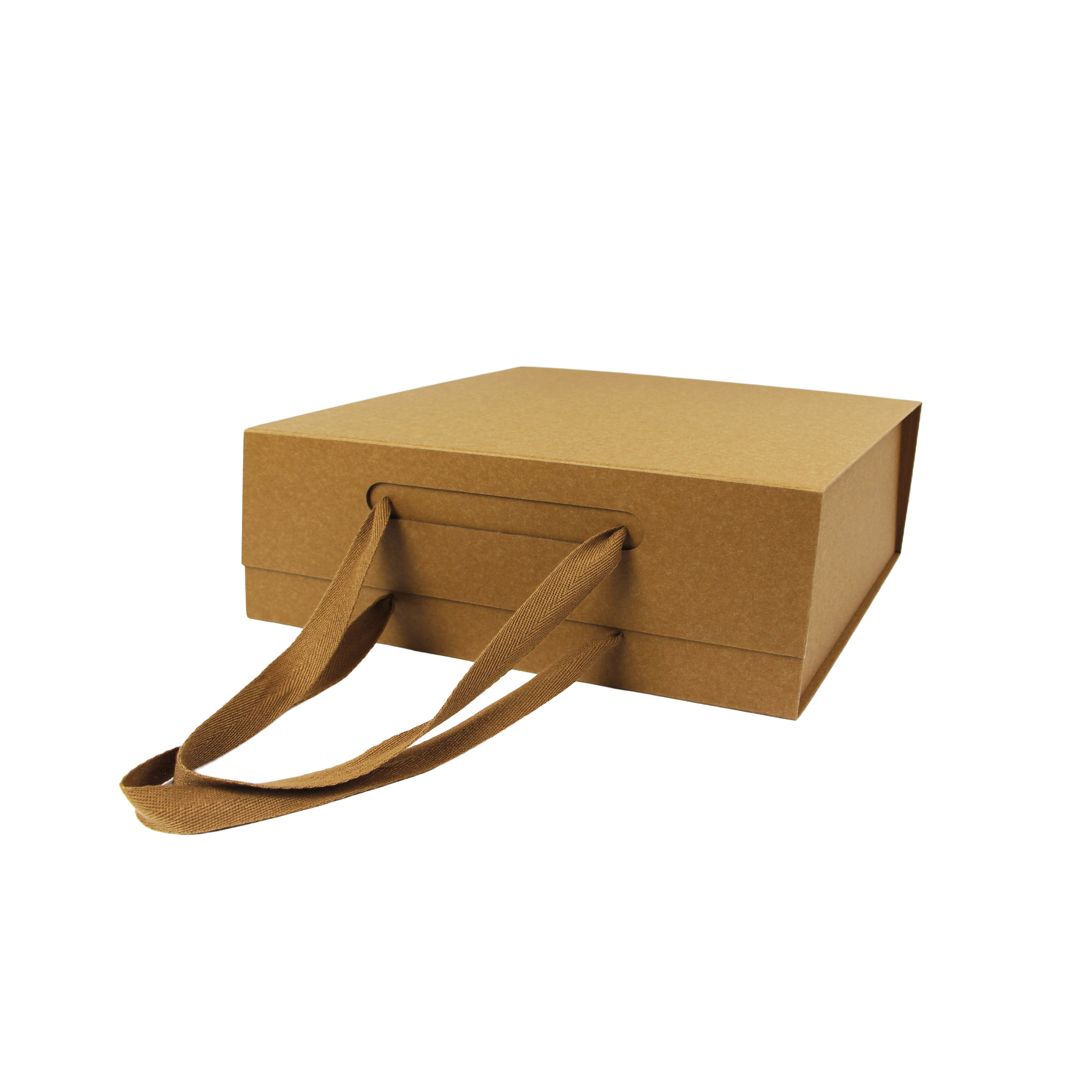 Brown Kraft Box Bag With Handle