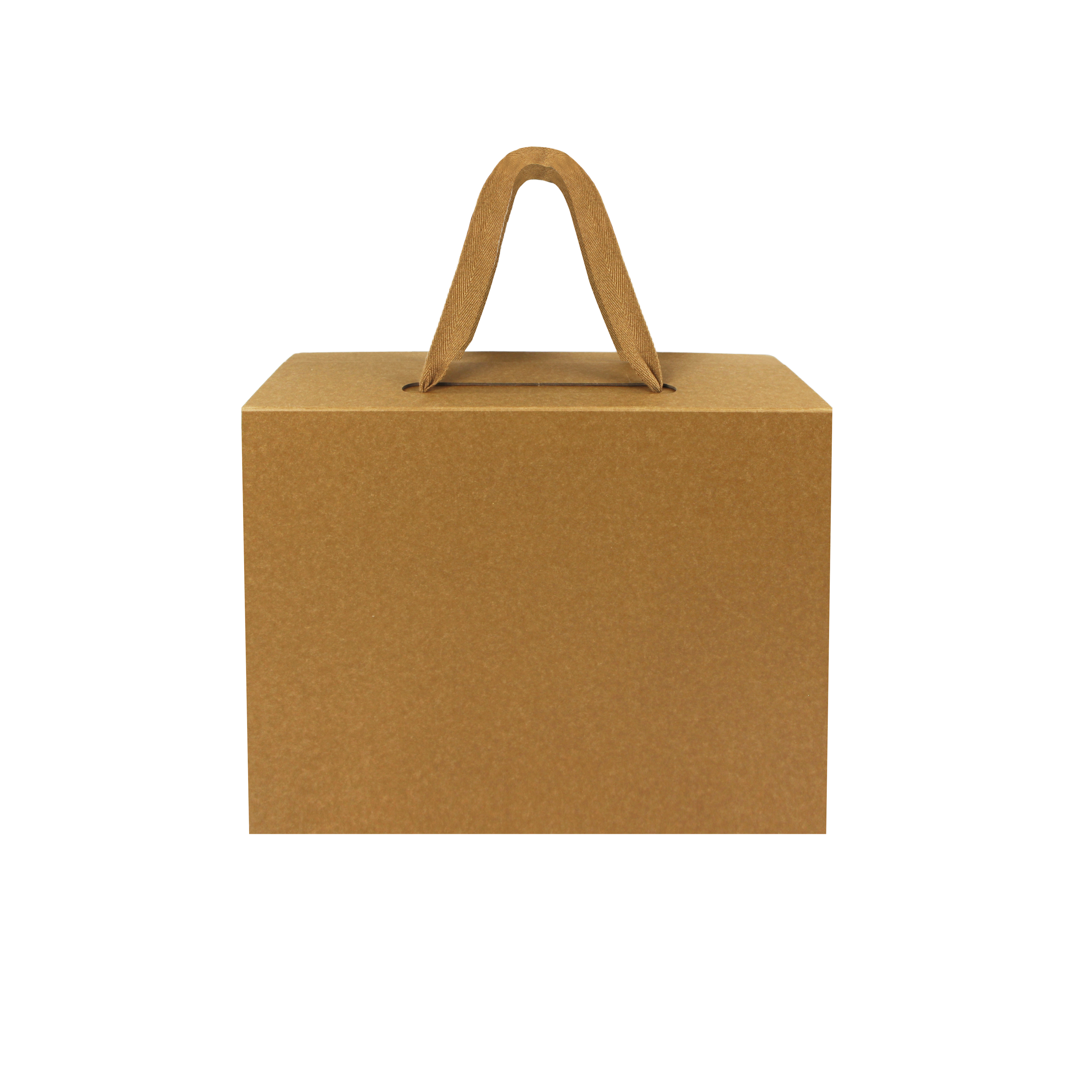 Brown Kraft Box Bag With Handle