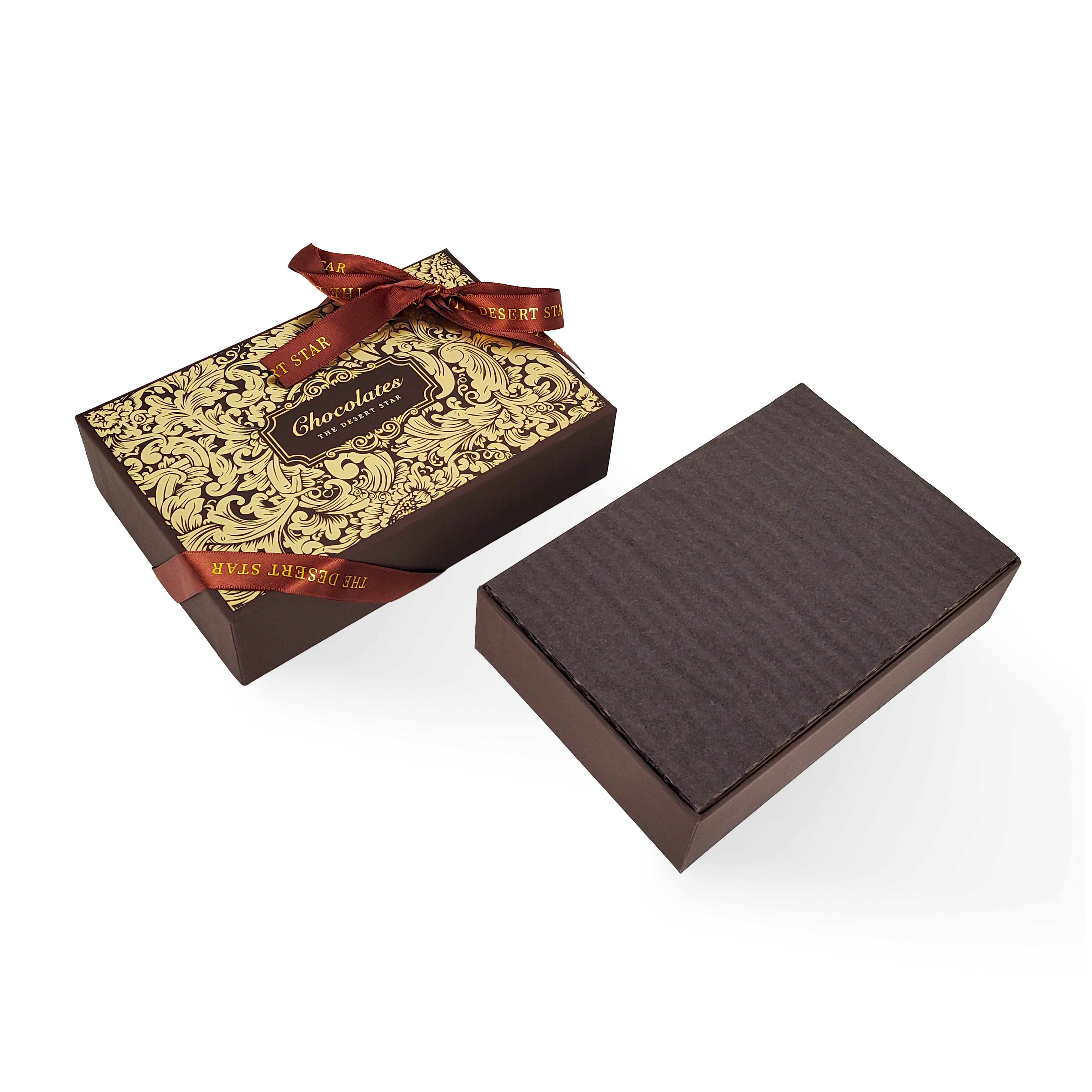 chocolate box with ribbon