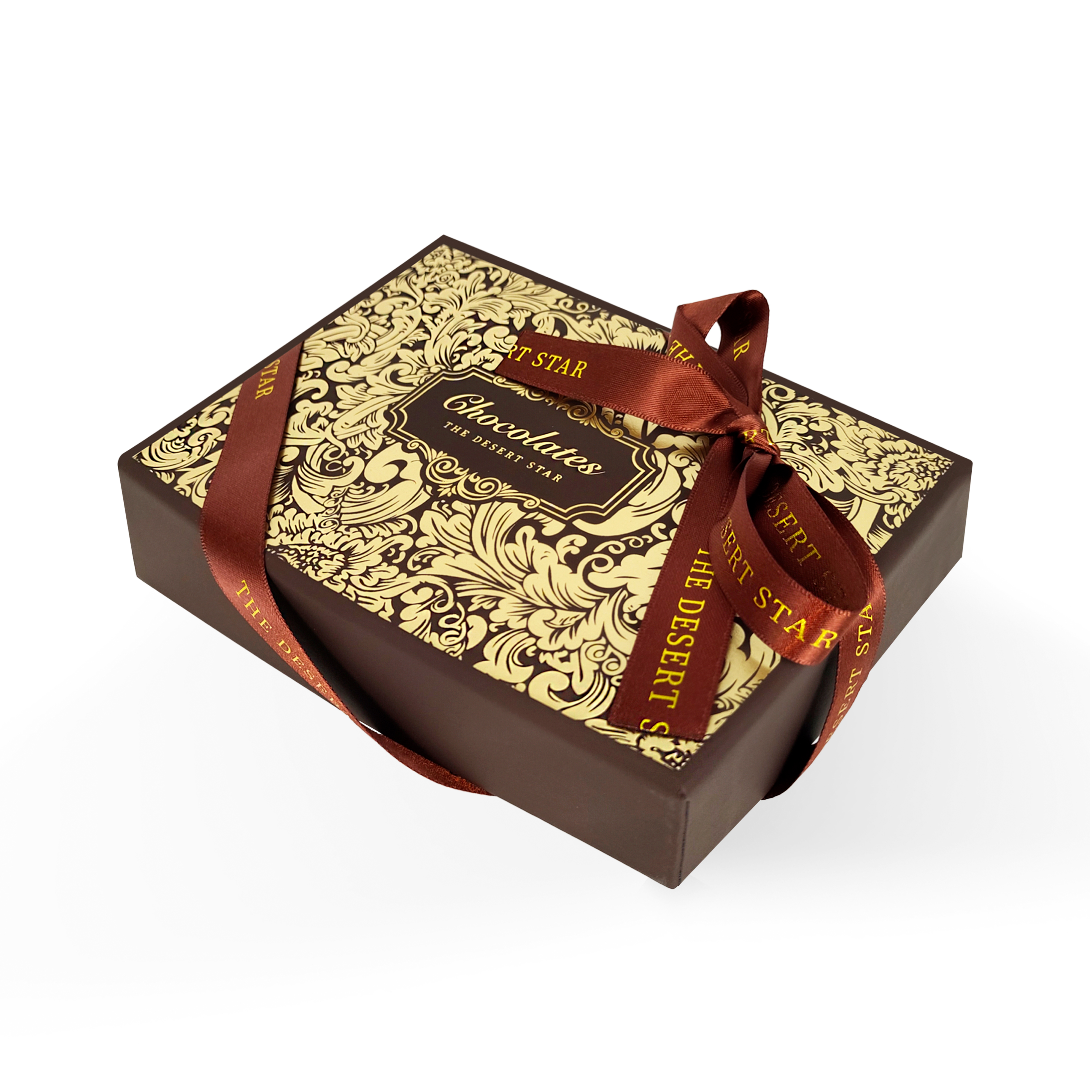 Eco-friendly Printed Chocolate Box With Ribbon