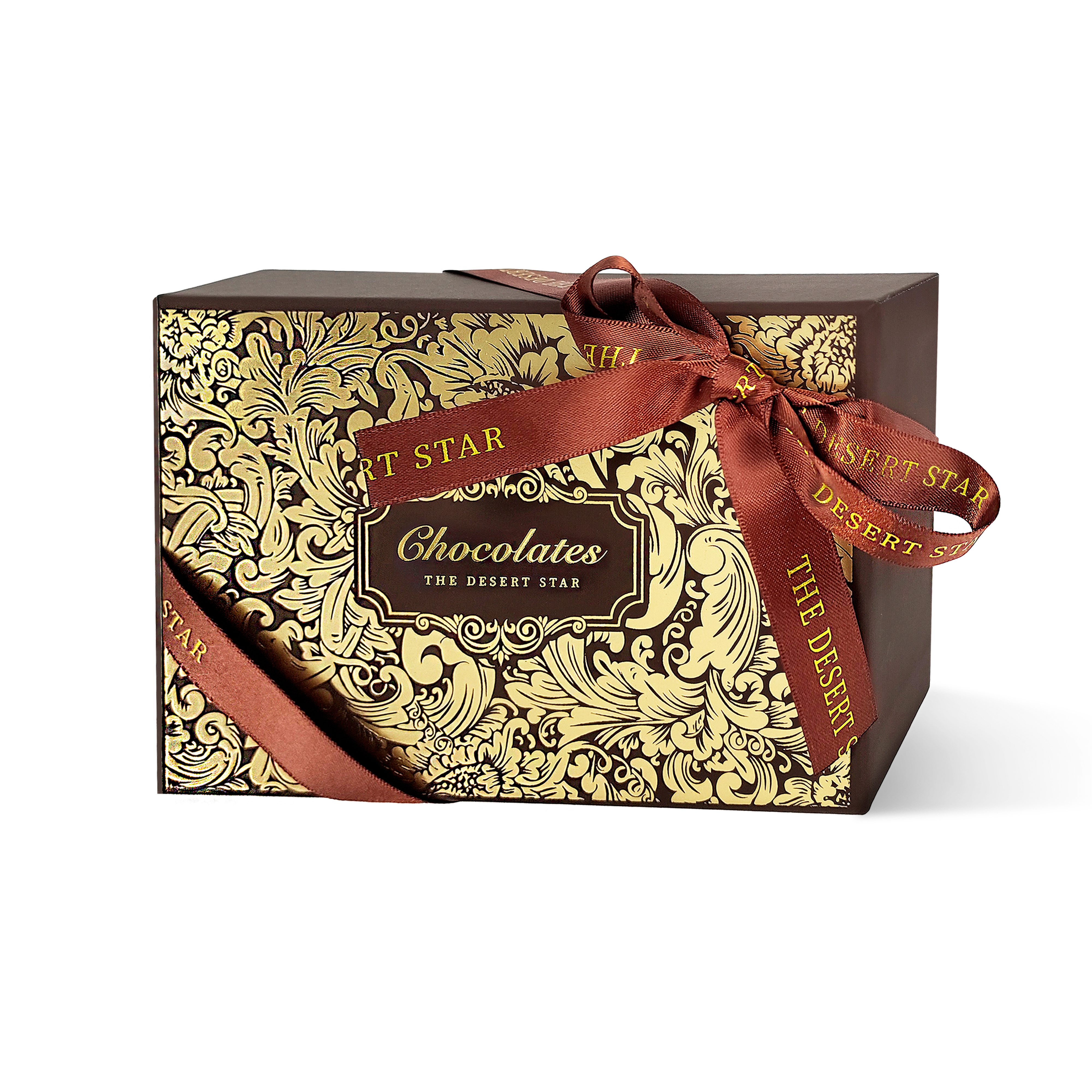 Eco-friendly Printed Chocolate Box With Ribbon