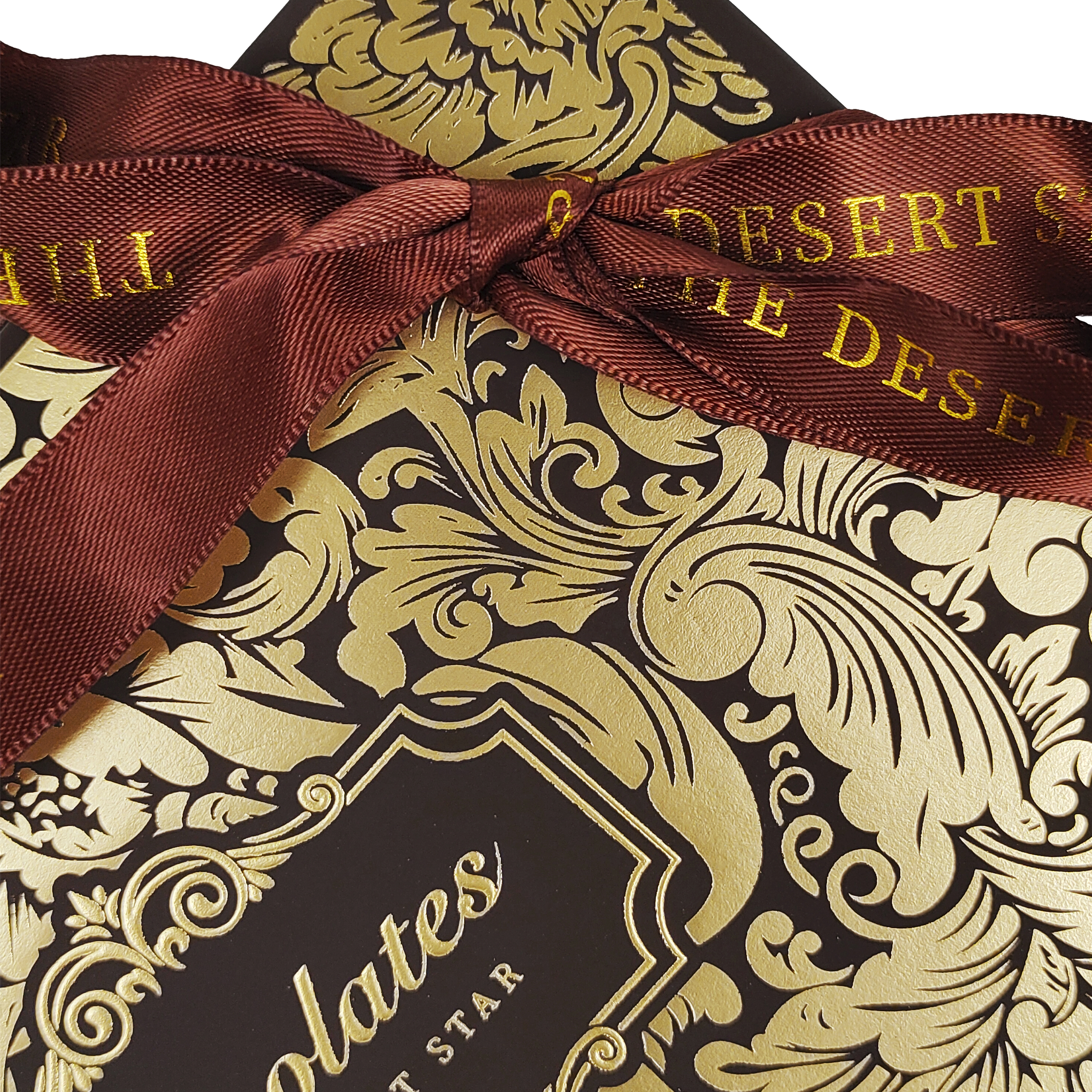 Eco-friendly Printed Chocolate Box With Ribbon