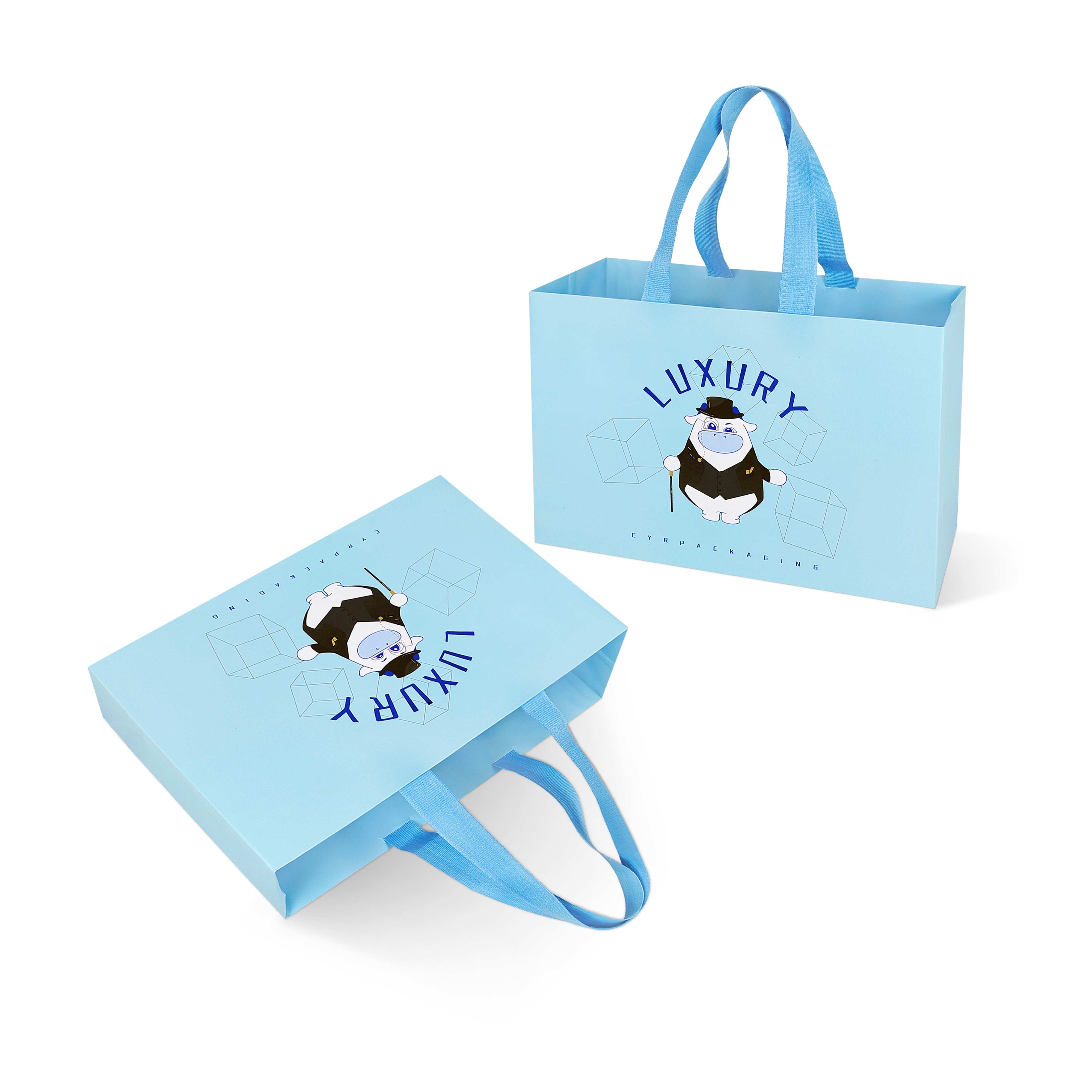 Personalised Carrier Shopping Bag With Handle
