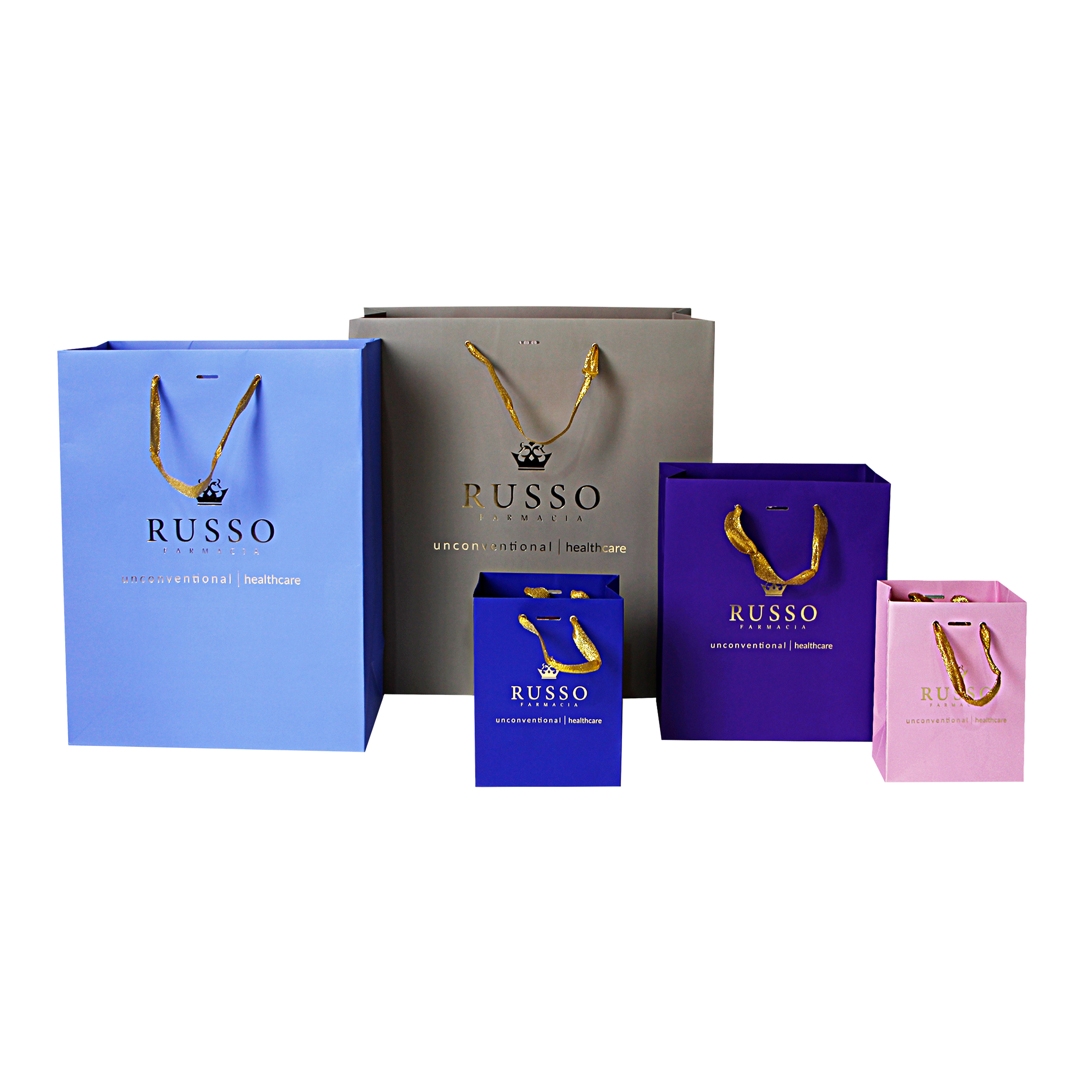 Coloured Fancy Paper Bags Bulk