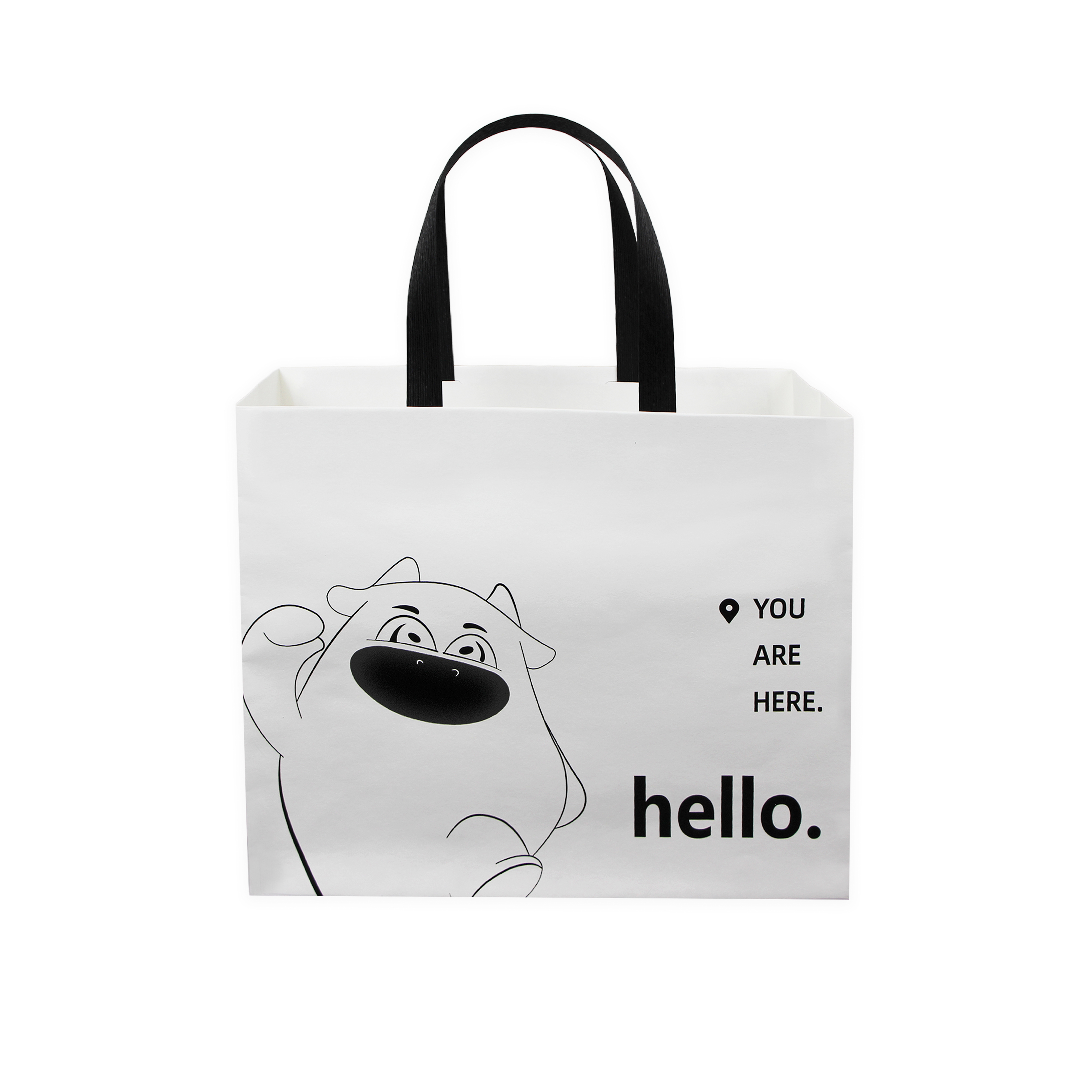 Personalised White Kraft Paper Bag With Logo