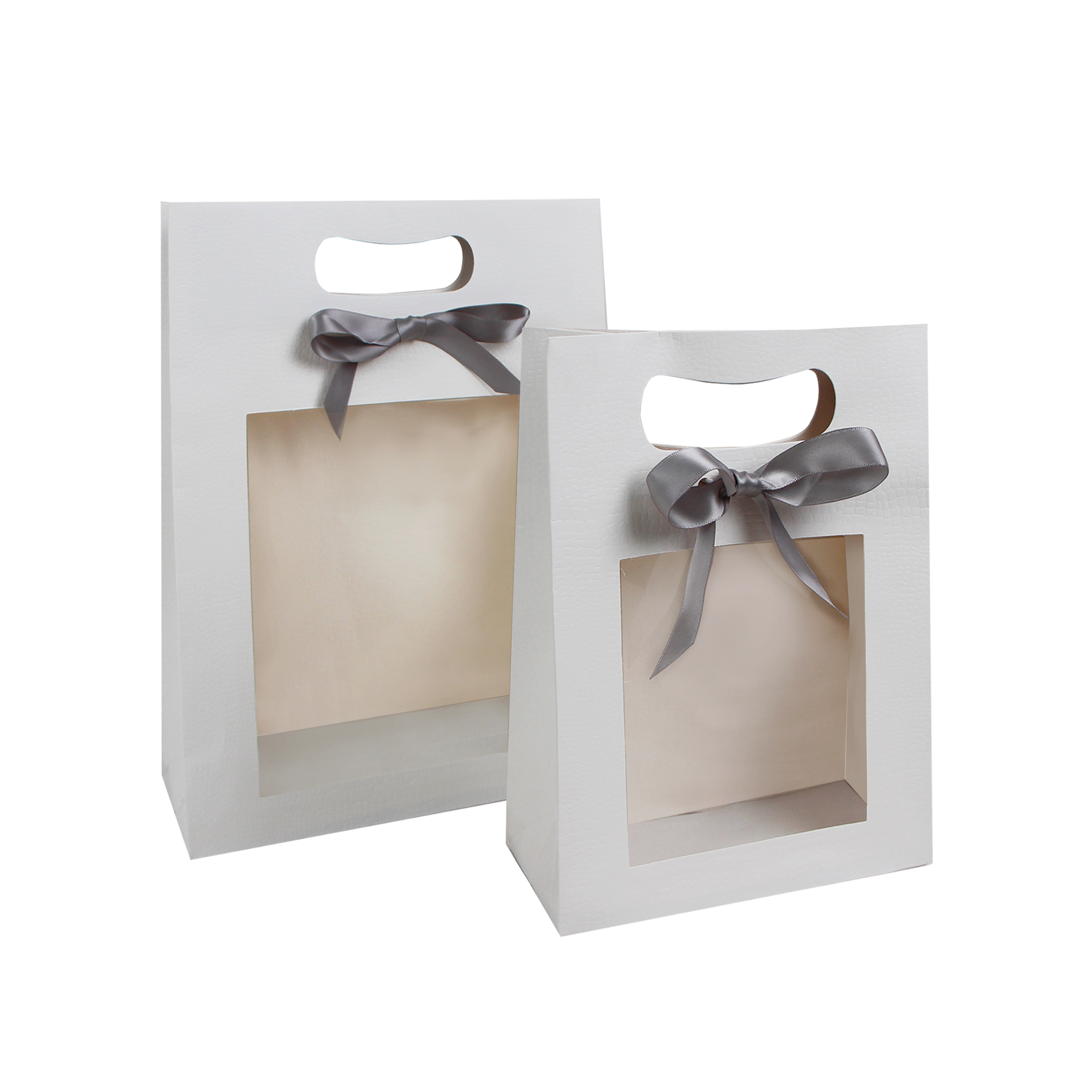 Colored Paper Bags With Diecut Handle
