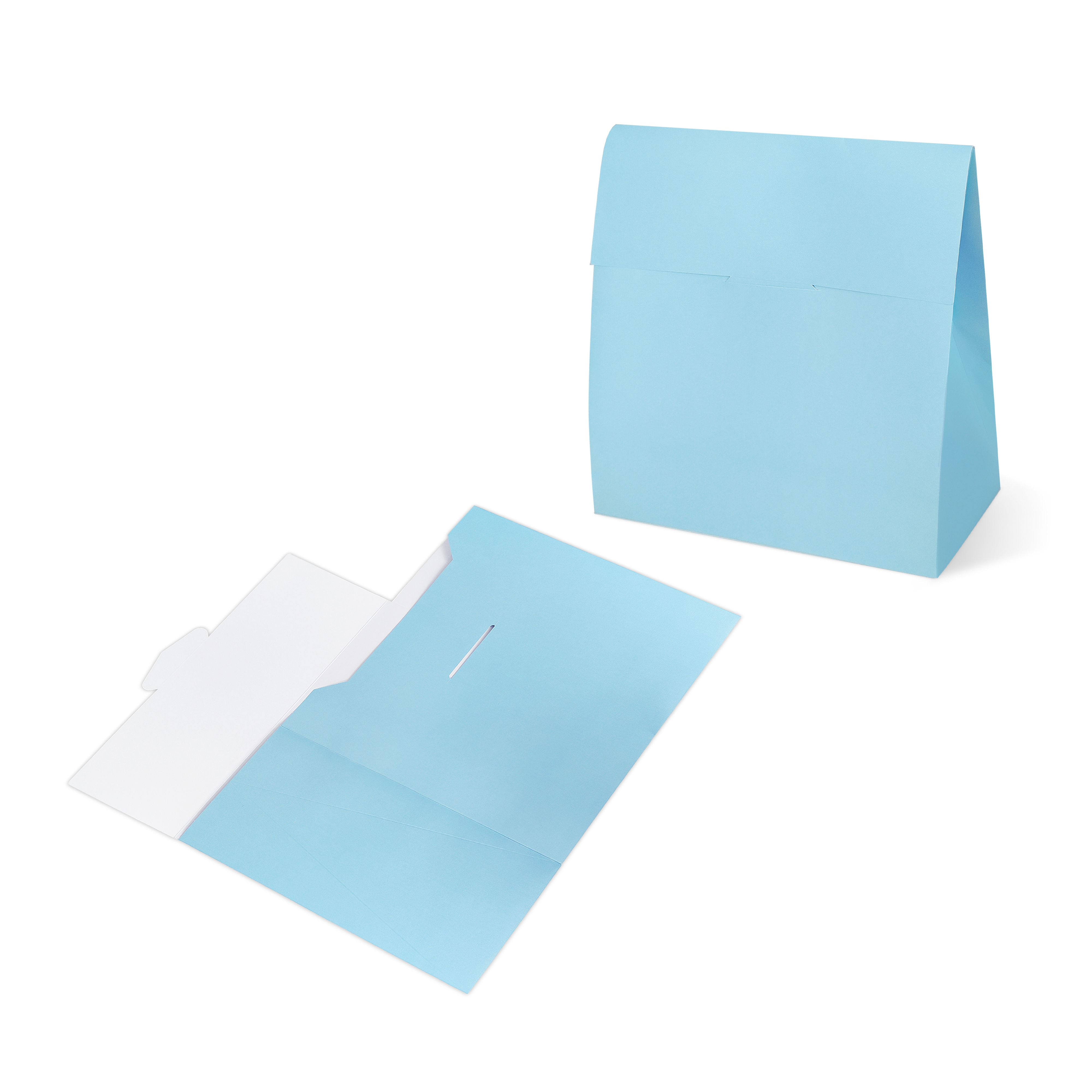 Blue Paper Pouch For Gift