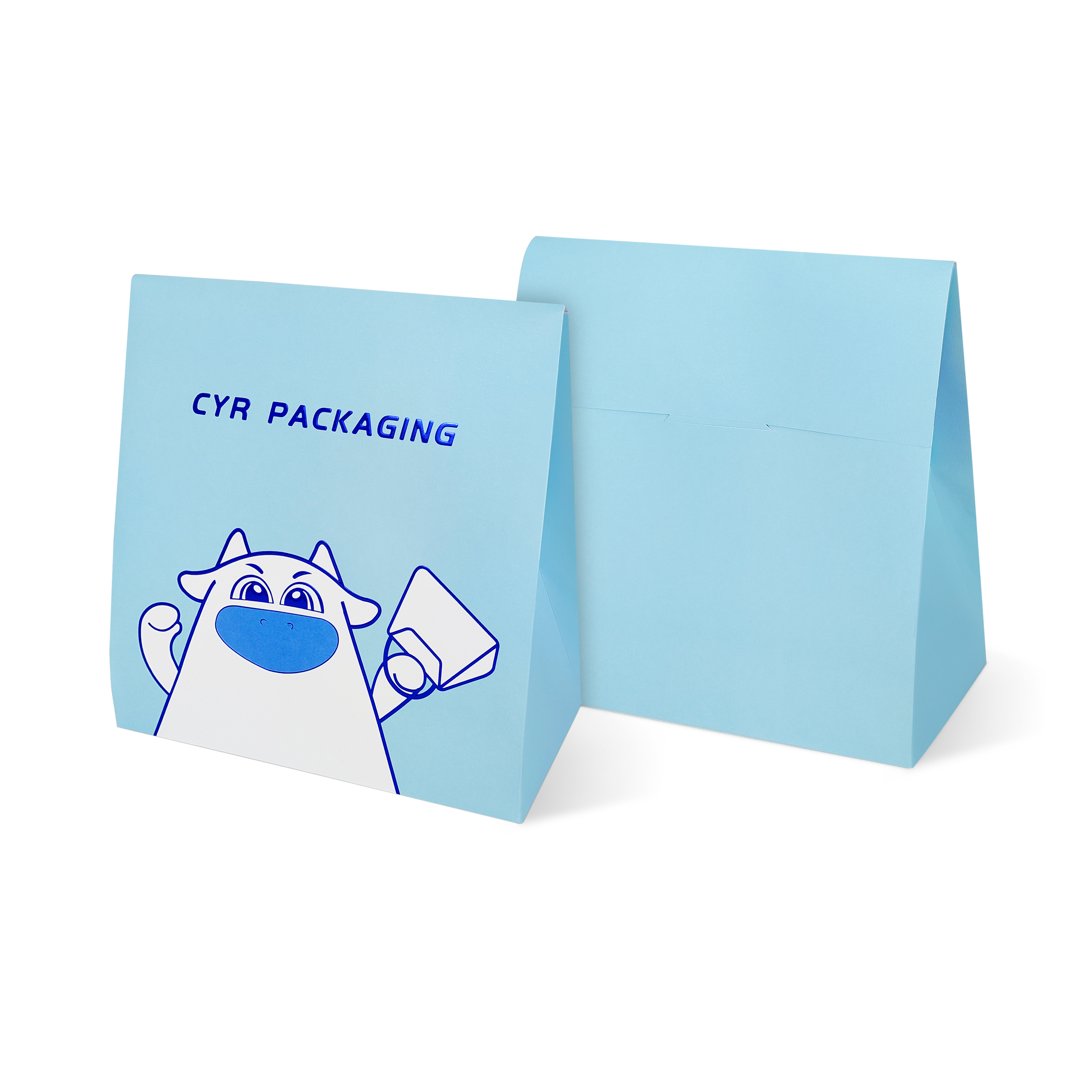 Blue Paper Pouch For Gift