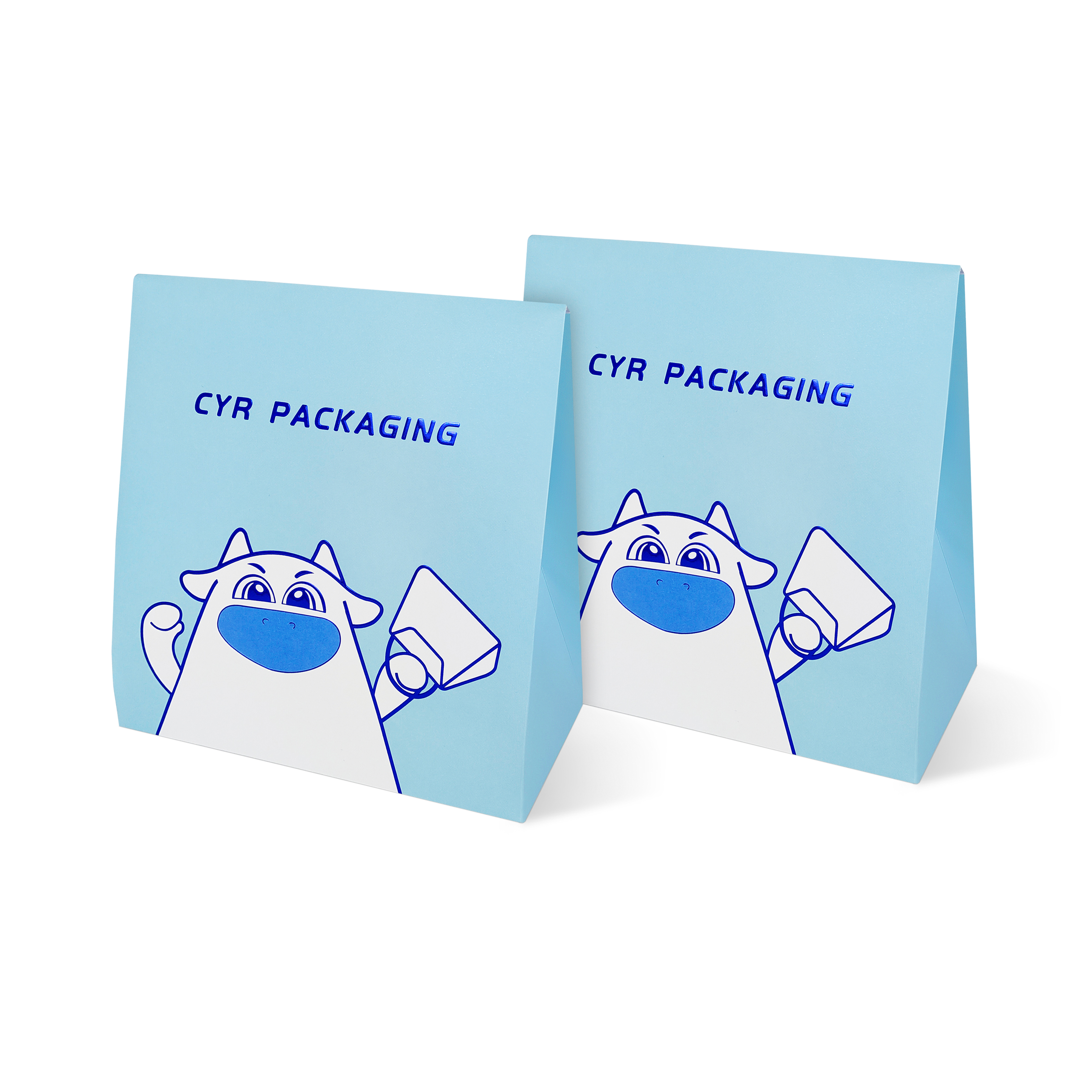 Blue Paper Pouch For Gift