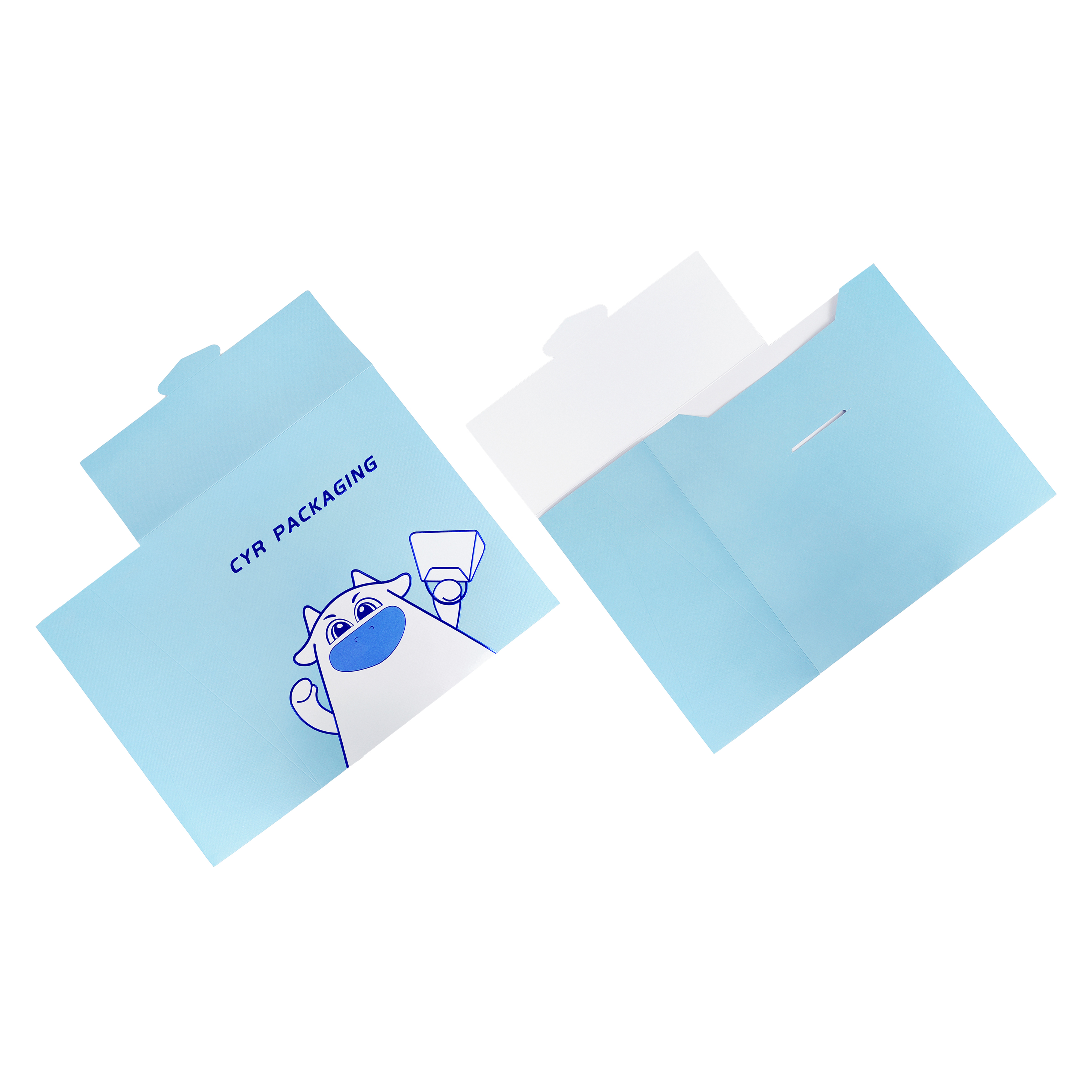 Blue Paper Pouch For Gift