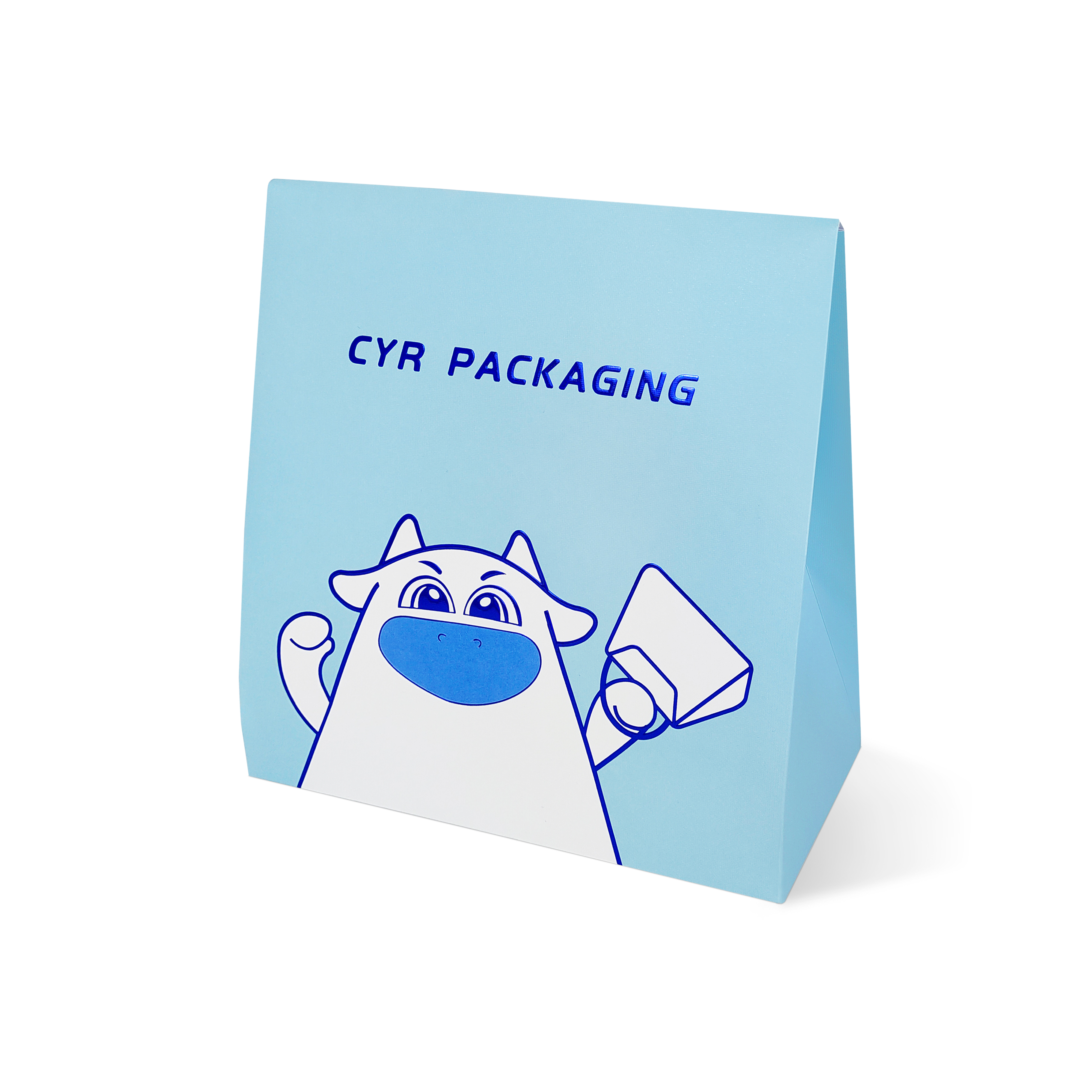 Blue Paper Pouch For Gift