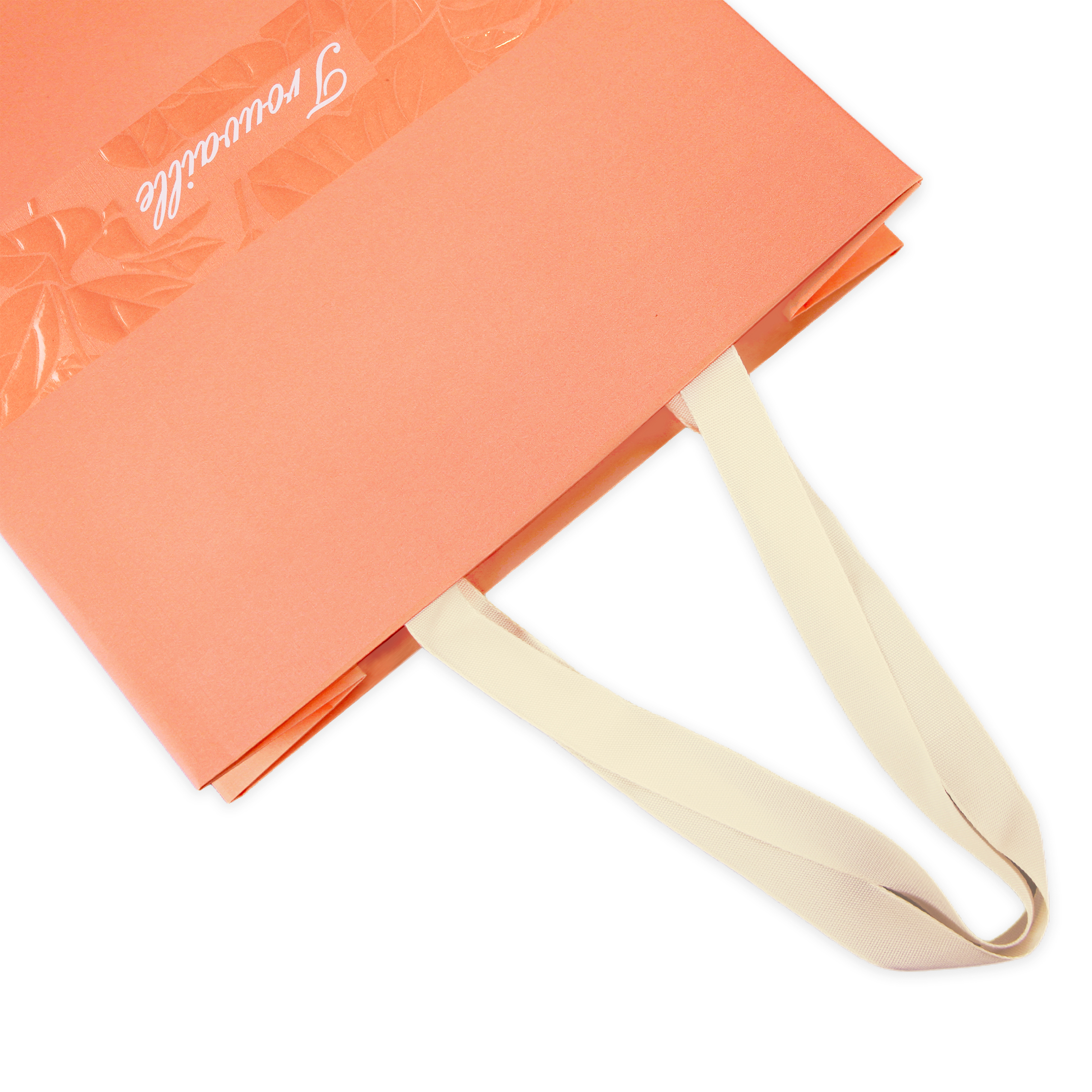 Luxury Pink Shopping Bag With Ribbon