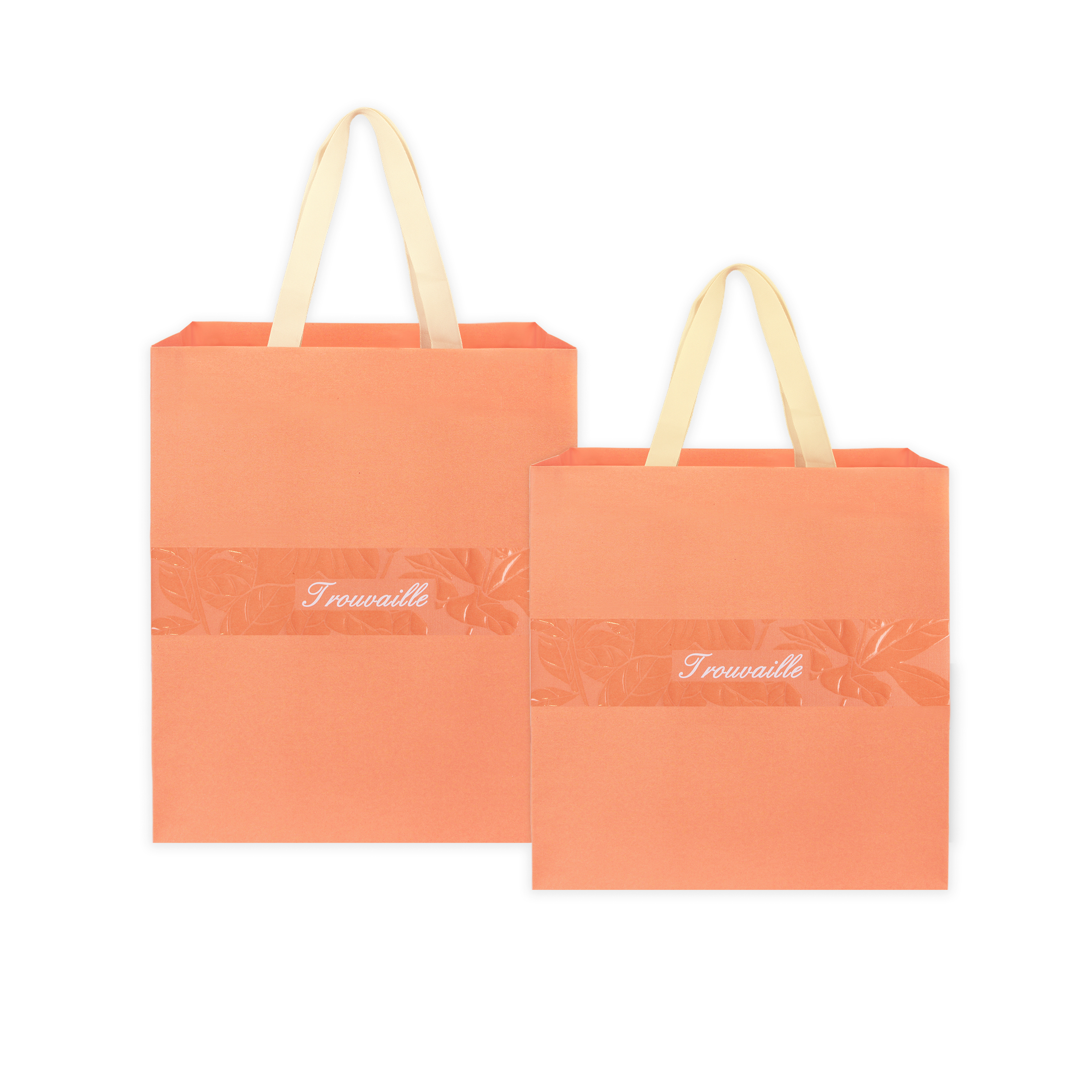 Luxury Pink Shopping Bag With Ribbon